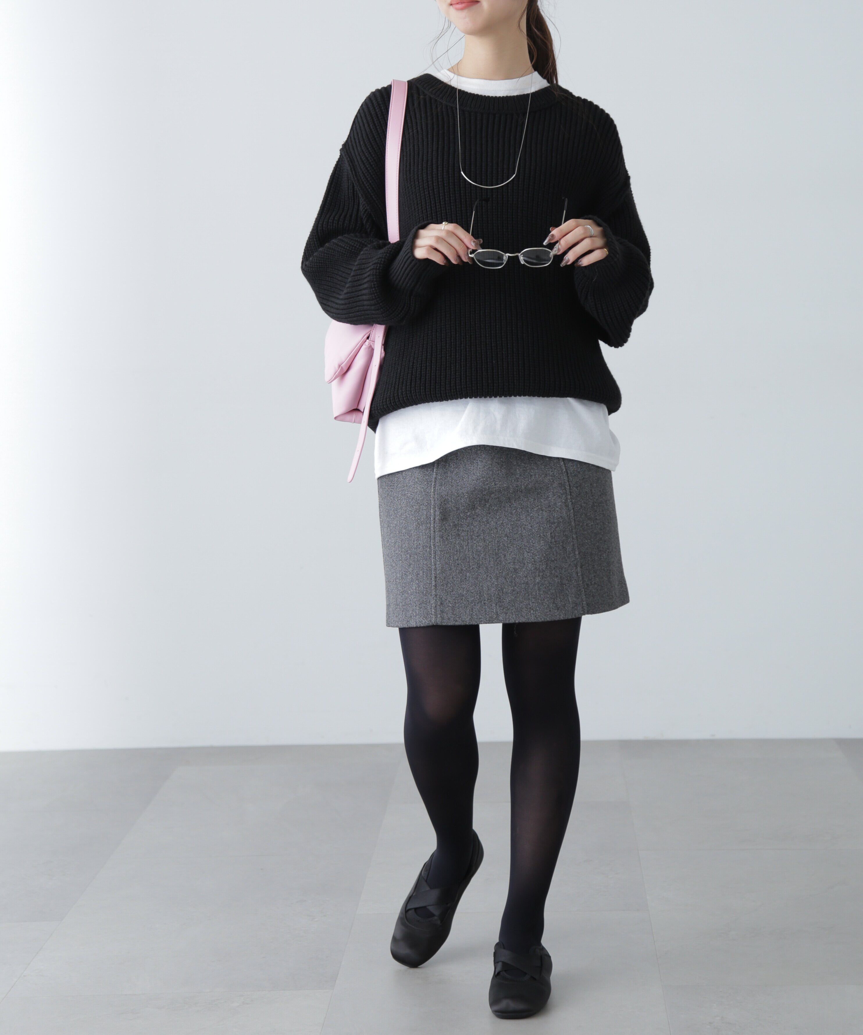  「畦チュニック丈ニット」|ニット・セーター|