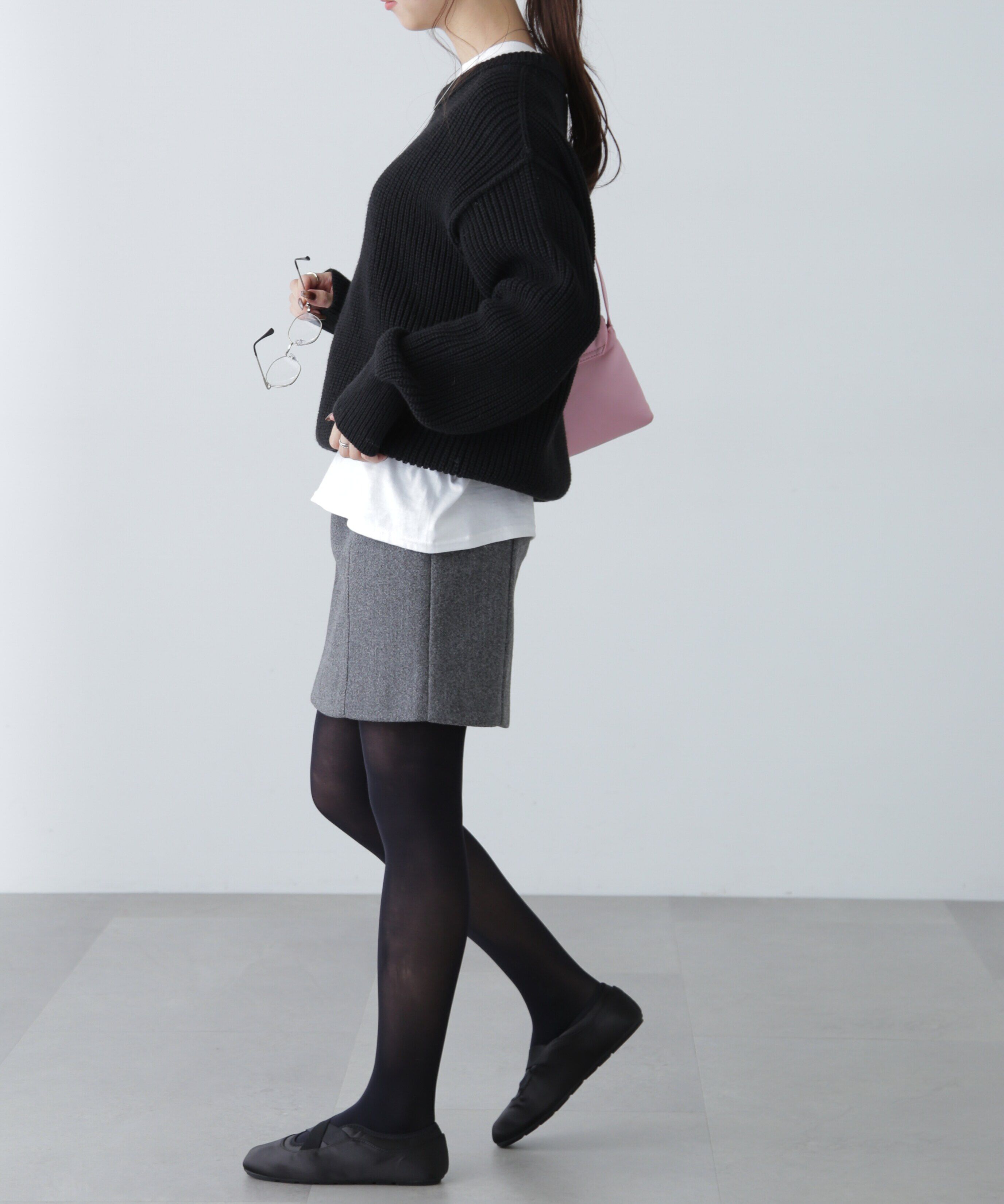  「畦チュニック丈ニット」|ニット・セーター|