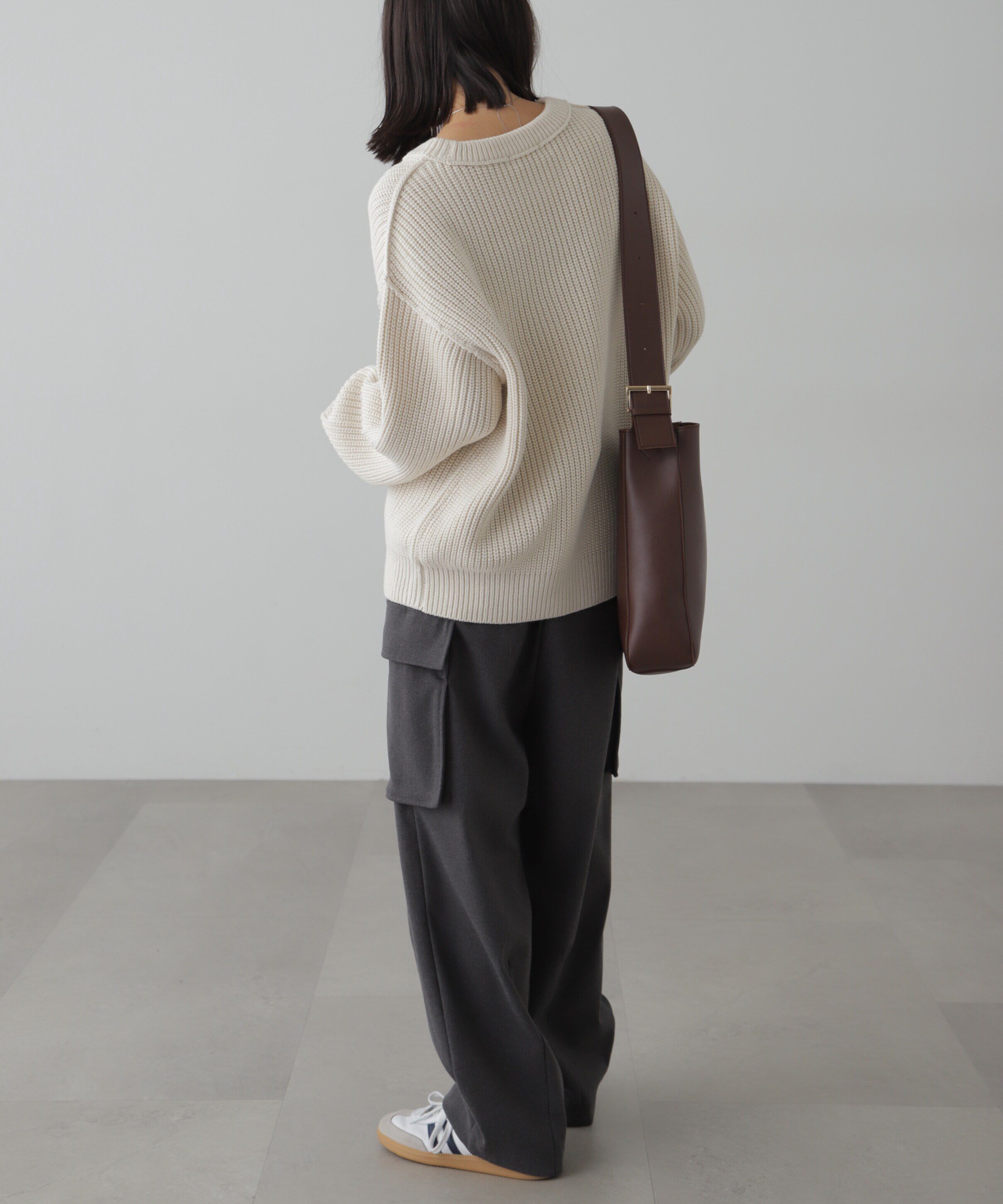  「畦チュニック丈ニット」|ニット・セーター|