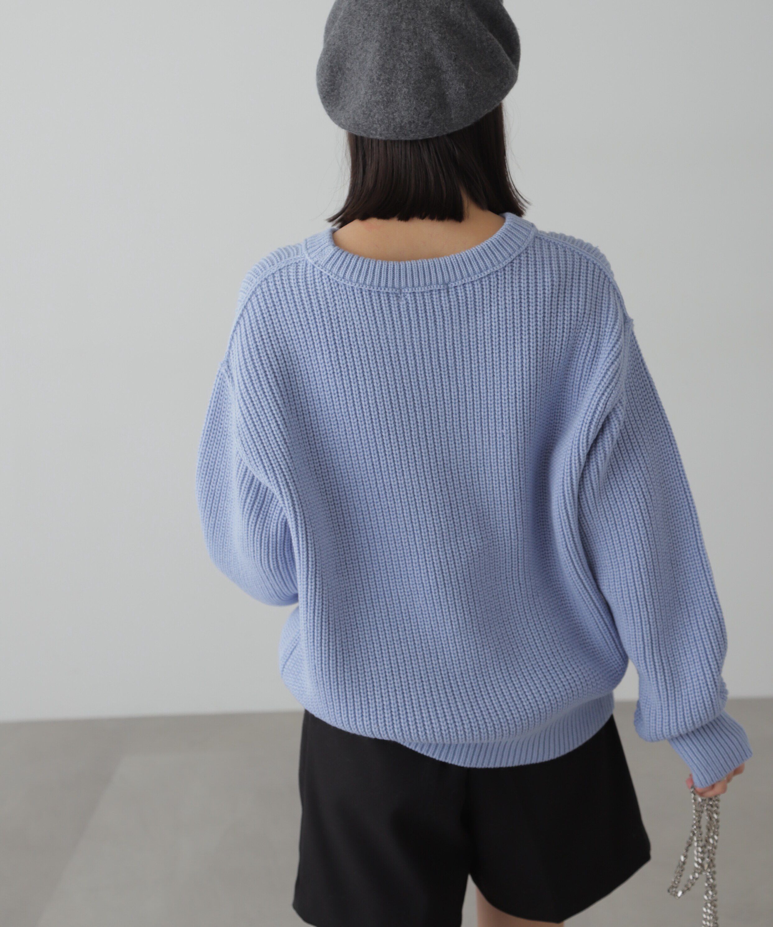  「畦チュニック丈ニット」|ニット・セーター|