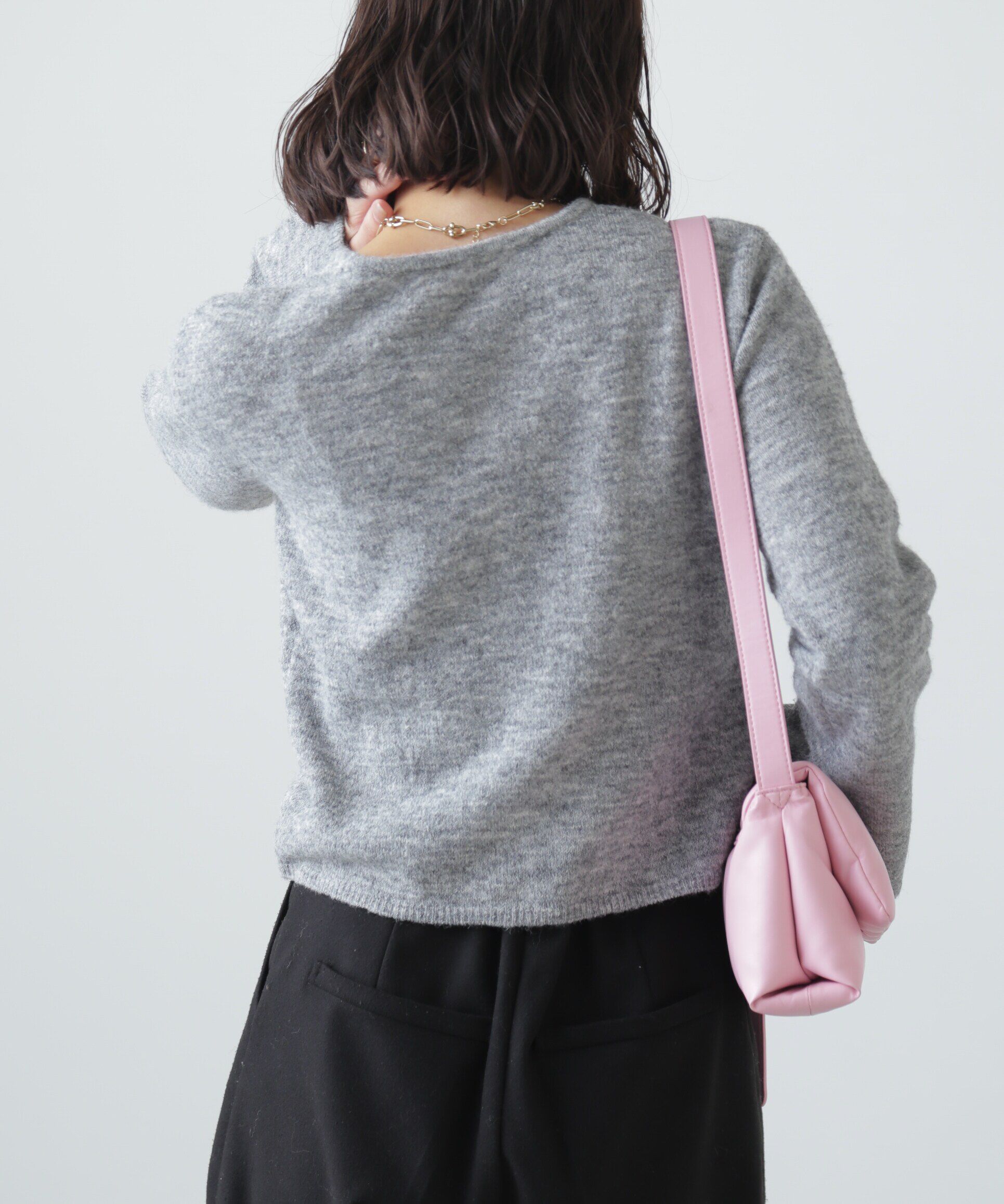  「ドロストクルーネックニット」|ニット・セーター|