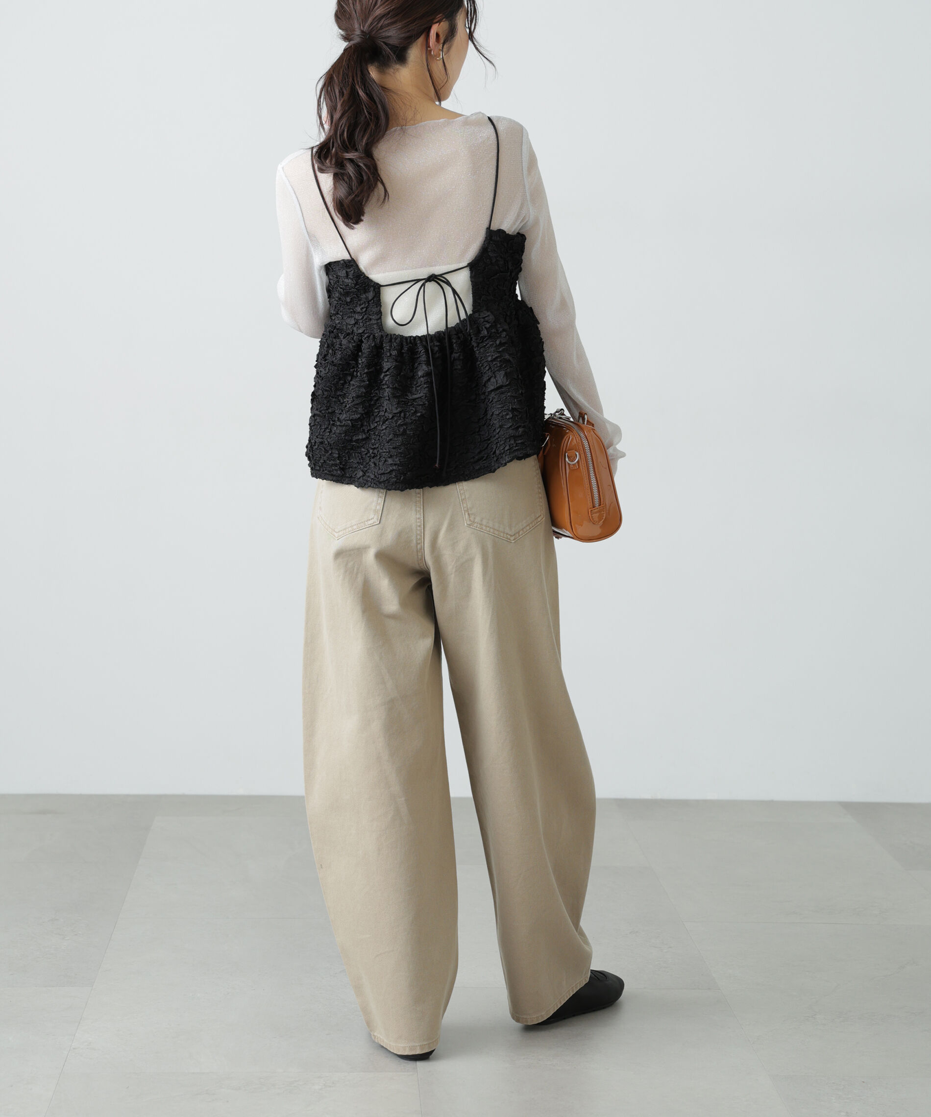  「ぽこぽこジャガードキャミソールビスチェ」|シャツ・ブラウス|