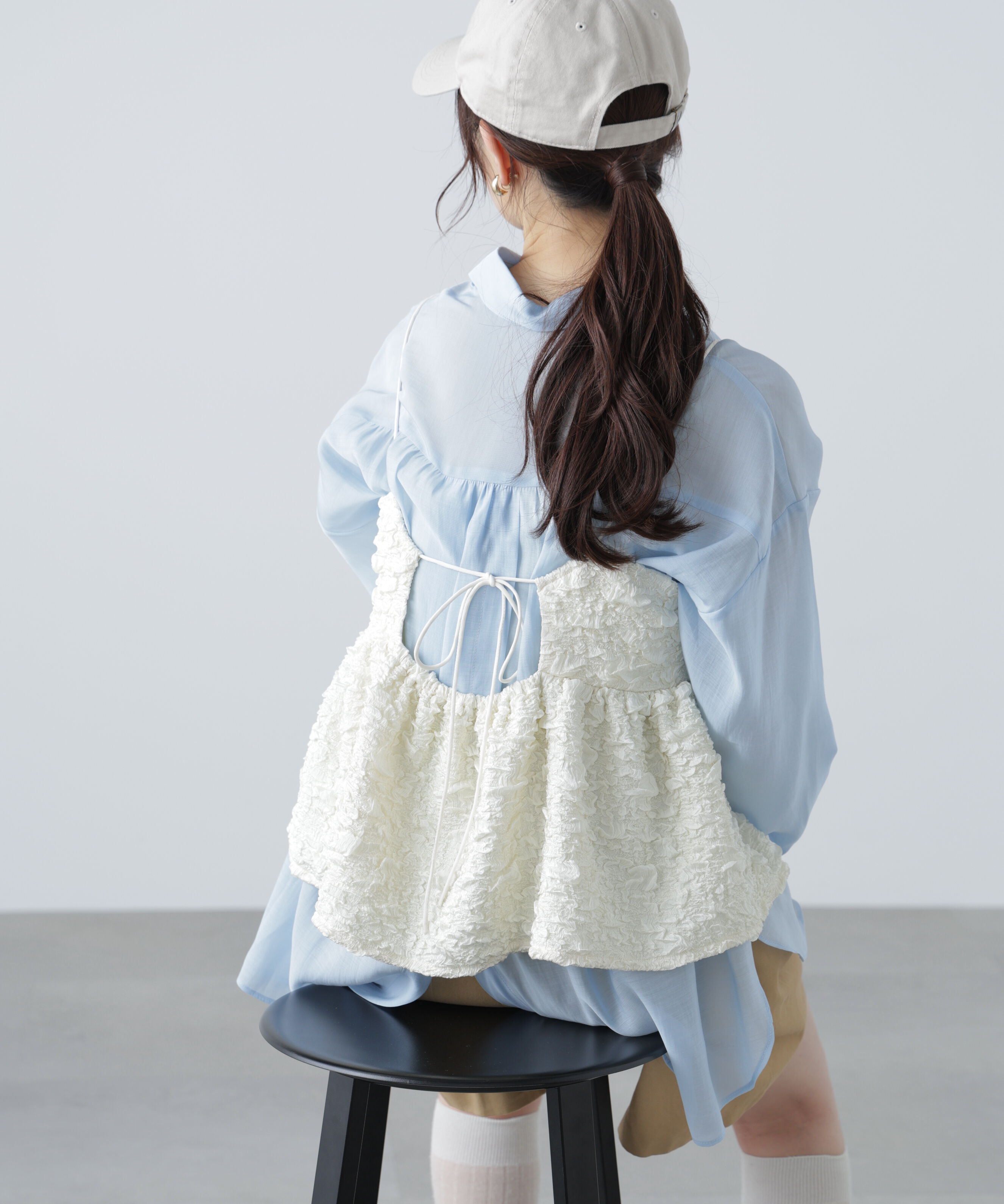  「ぽこぽこジャガードキャミソールビスチェ」|シャツ・ブラウス|