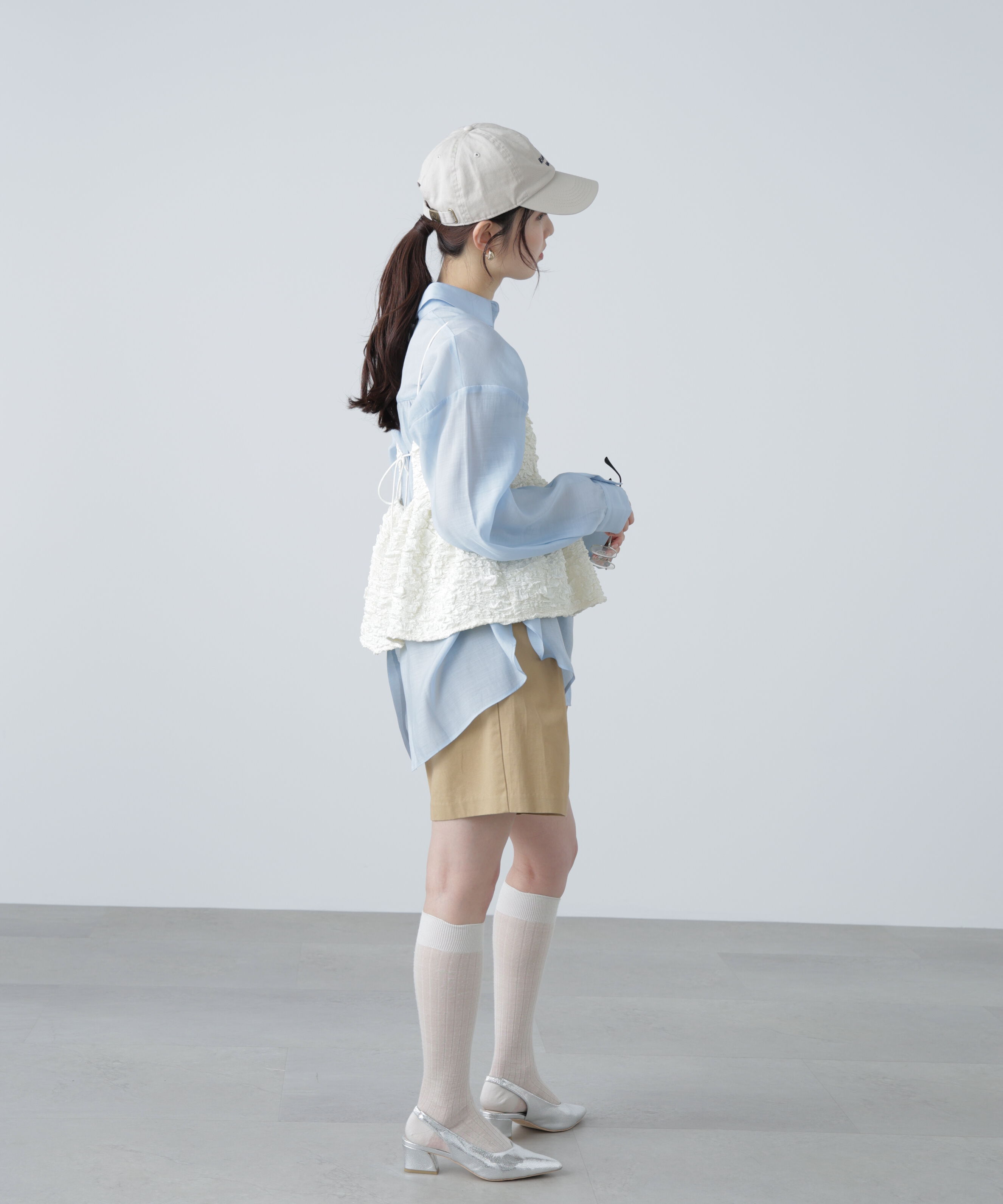  「ぽこぽこジャガードキャミソールビスチェ」|シャツ・ブラウス|