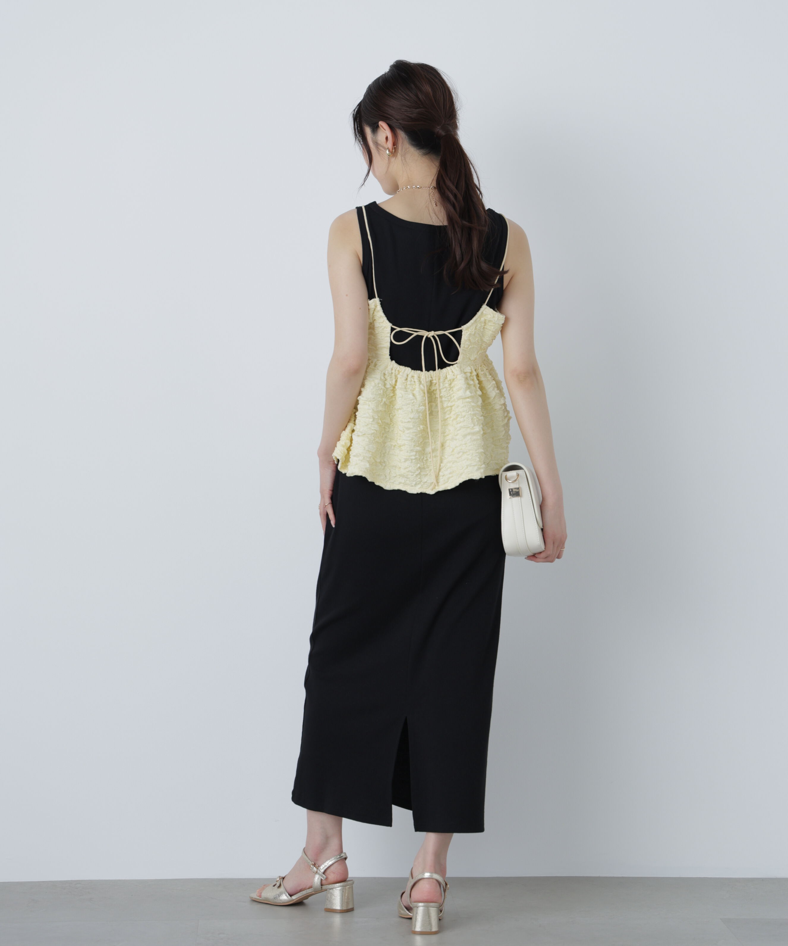  「ぽこぽこジャガードキャミソールビスチェ」|シャツ・ブラウス|