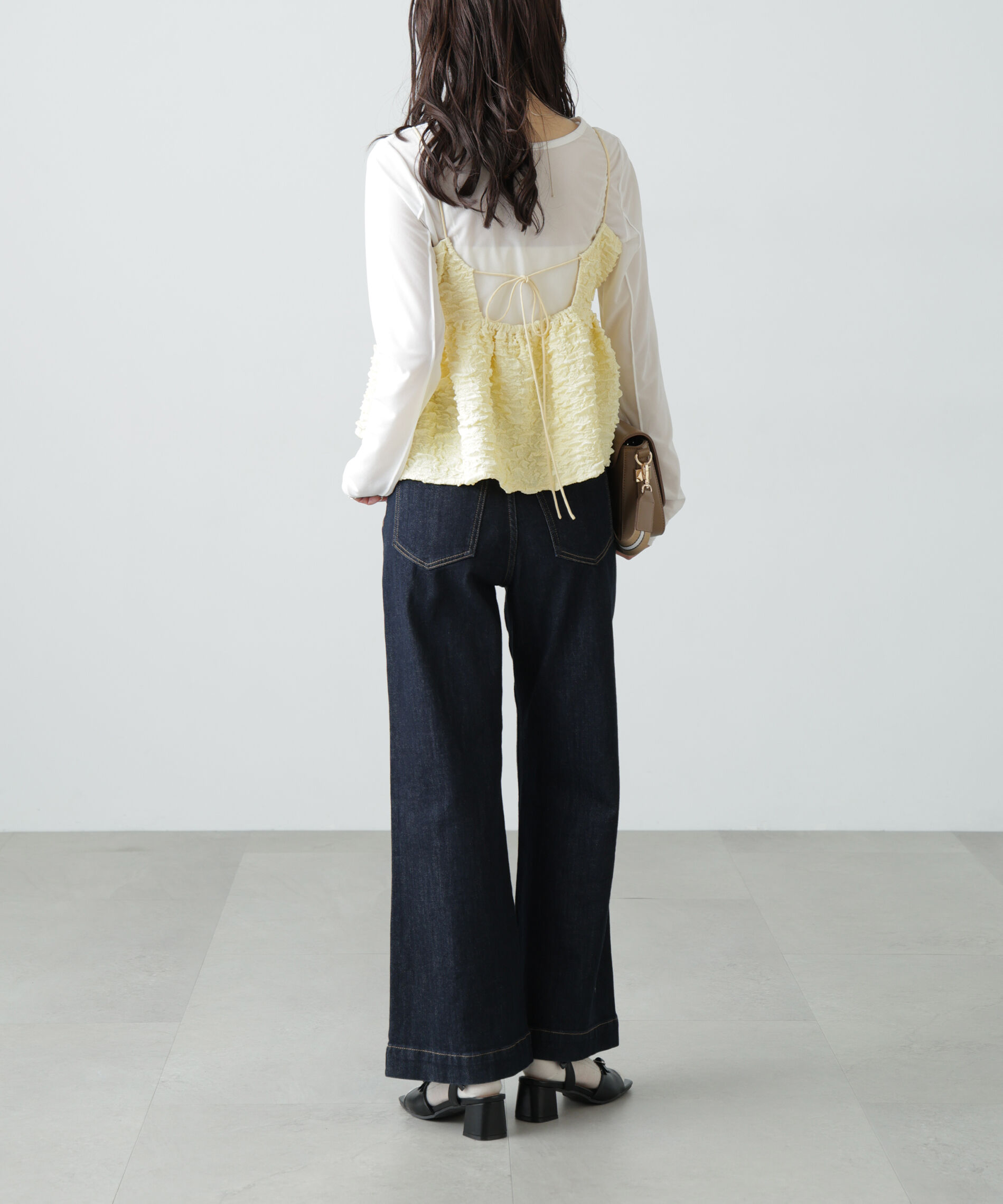  「ぽこぽこジャガードキャミソールビスチェ」|シャツ・ブラウス|