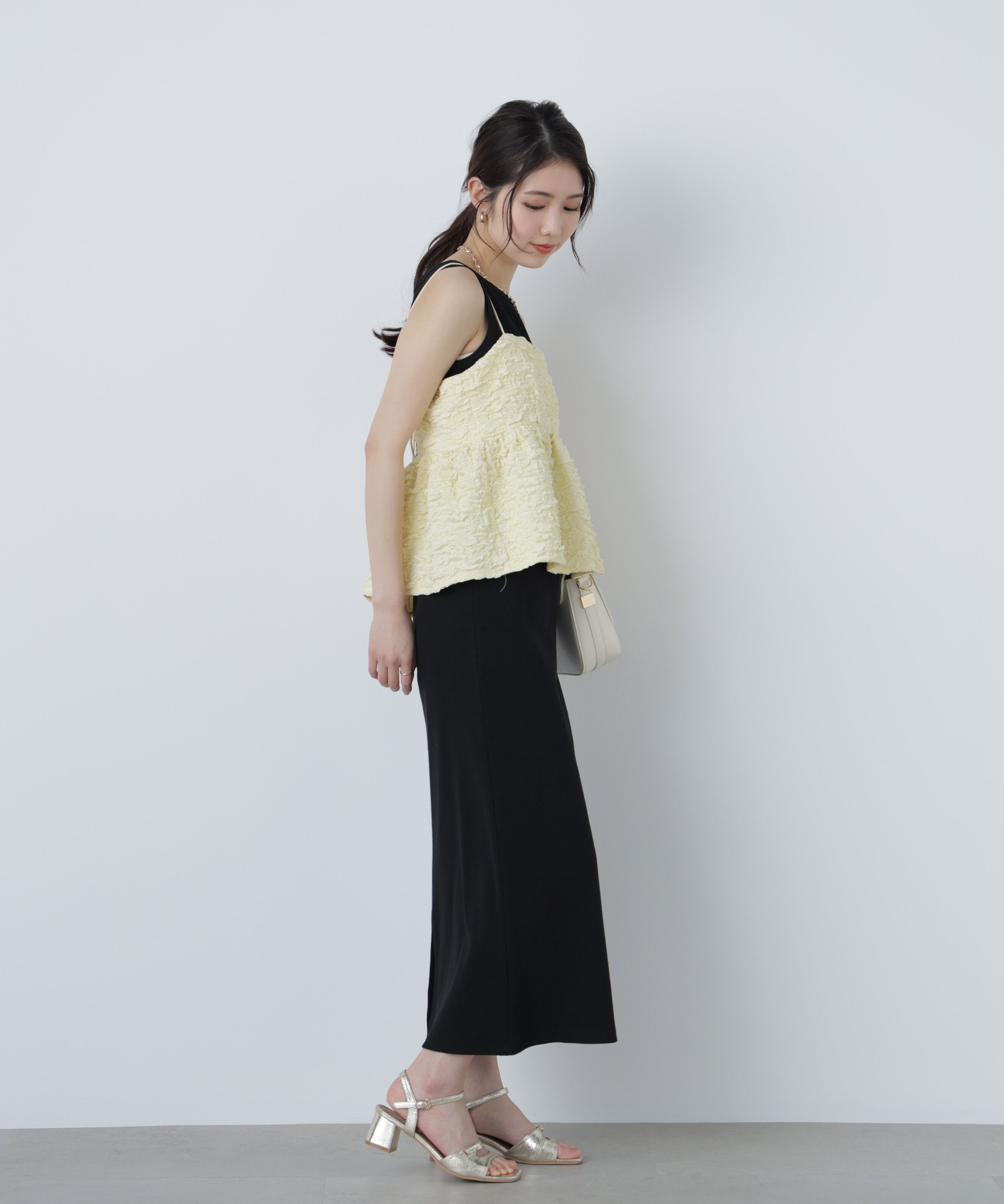  「ぽこぽこジャガードキャミソールビスチェ」|シャツ・ブラウス|