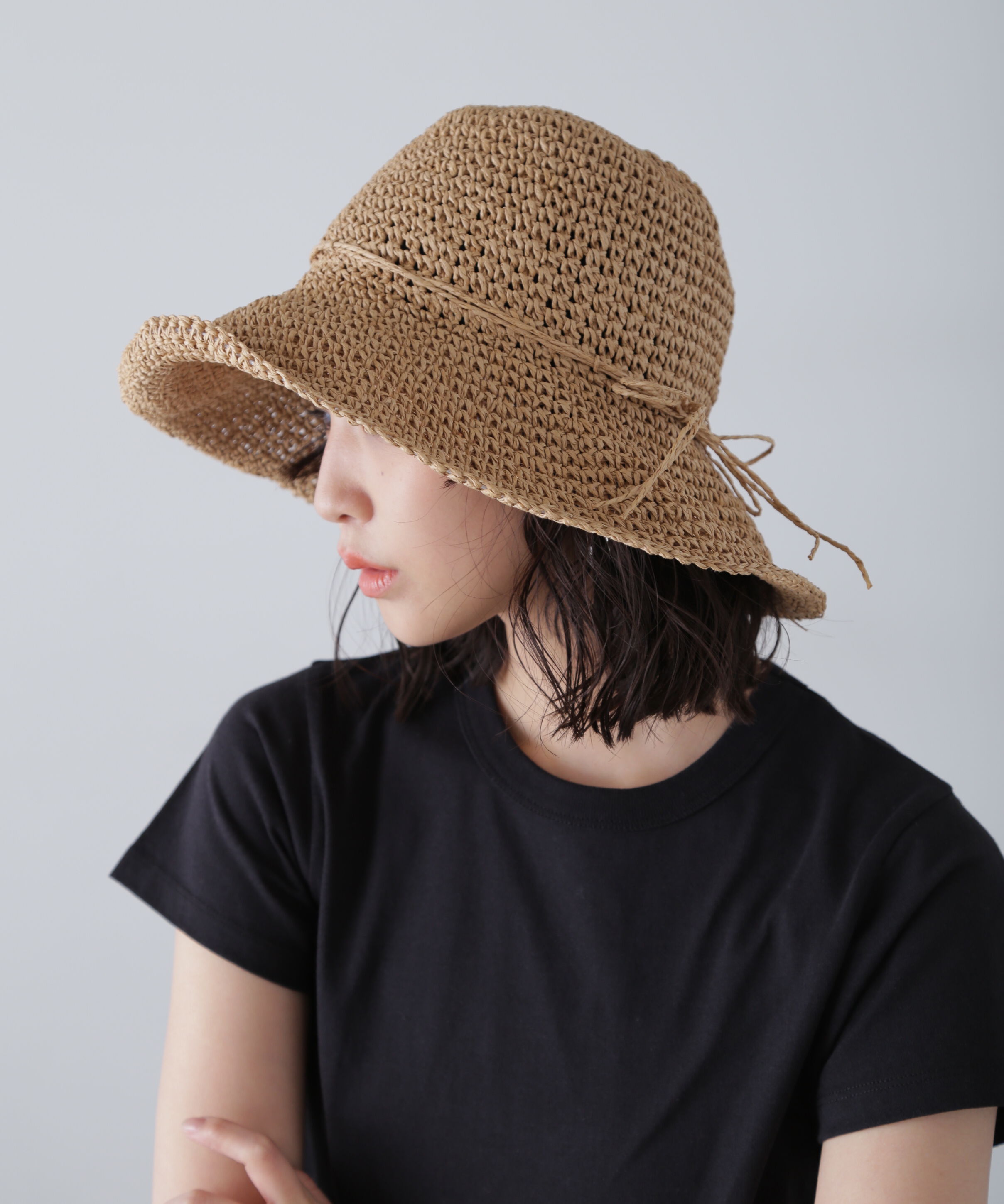  「雑材ハット」|ソックス|ブラウン