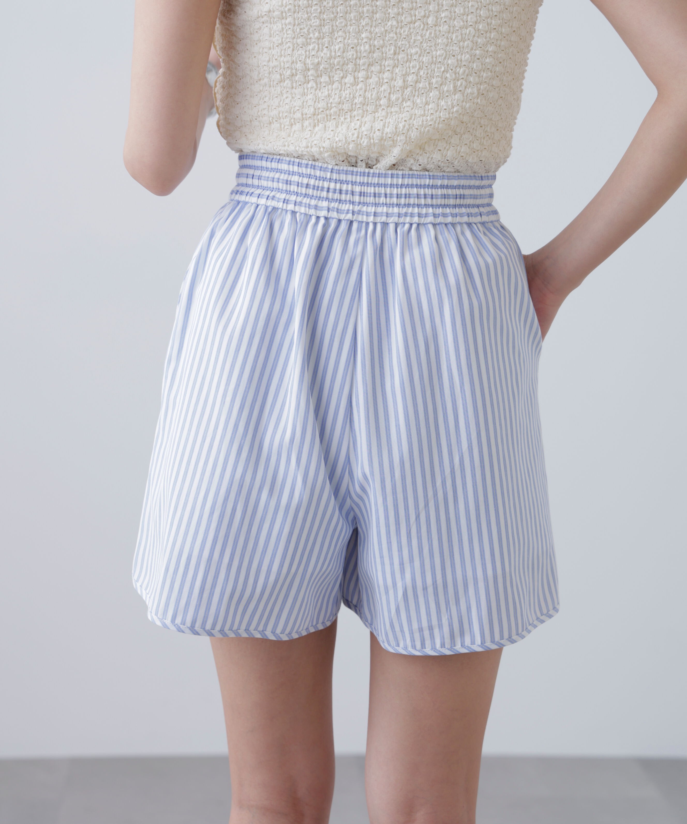  「〈セットアップ対応〉ストライプショートパンツ」|その他|