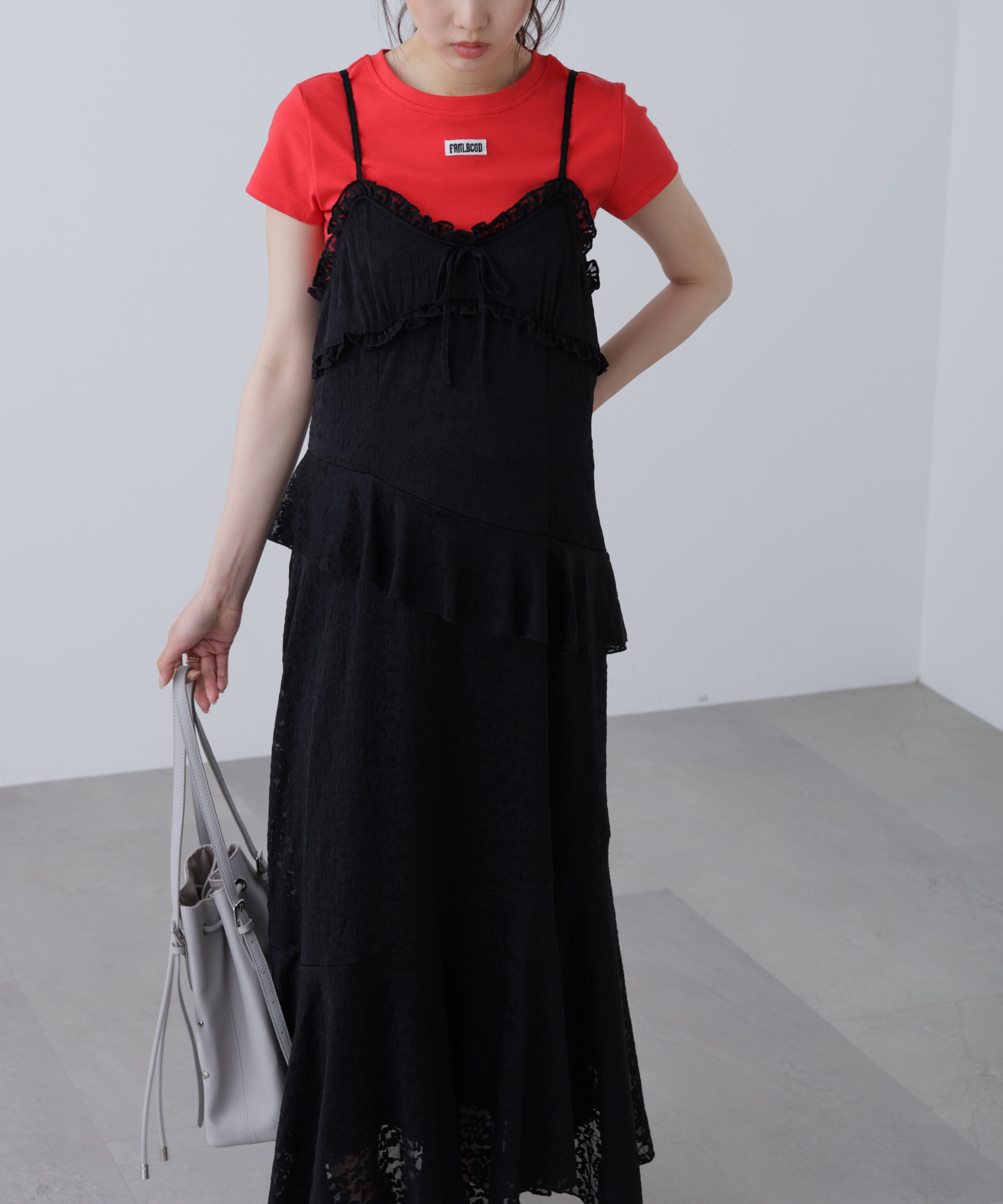  「イレヘムレースキャミワンピース」|ワンピース|