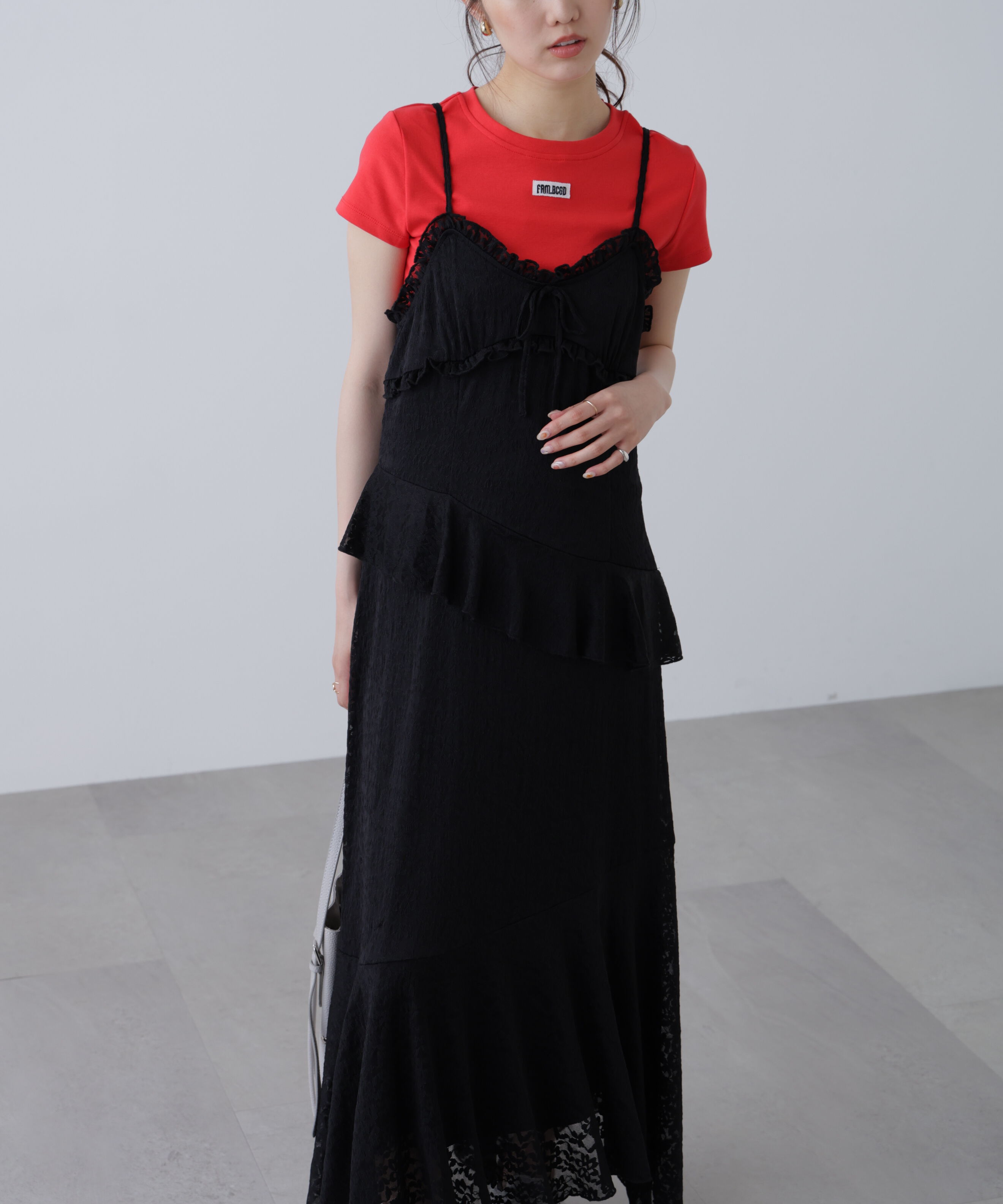  「イレヘムレースキャミワンピース」|ワンピース|