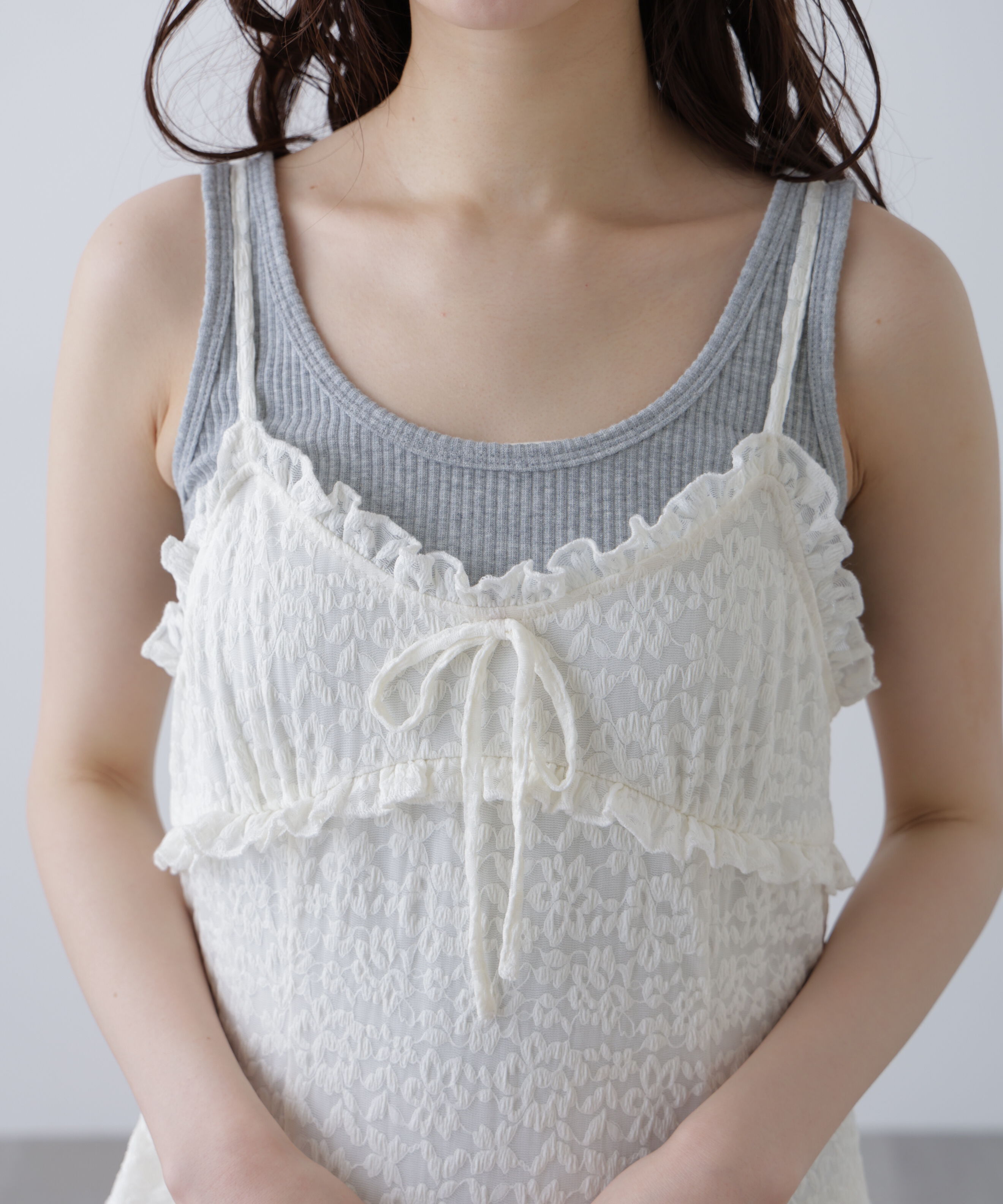  「イレヘムレースキャミワンピース」|ワンピース|