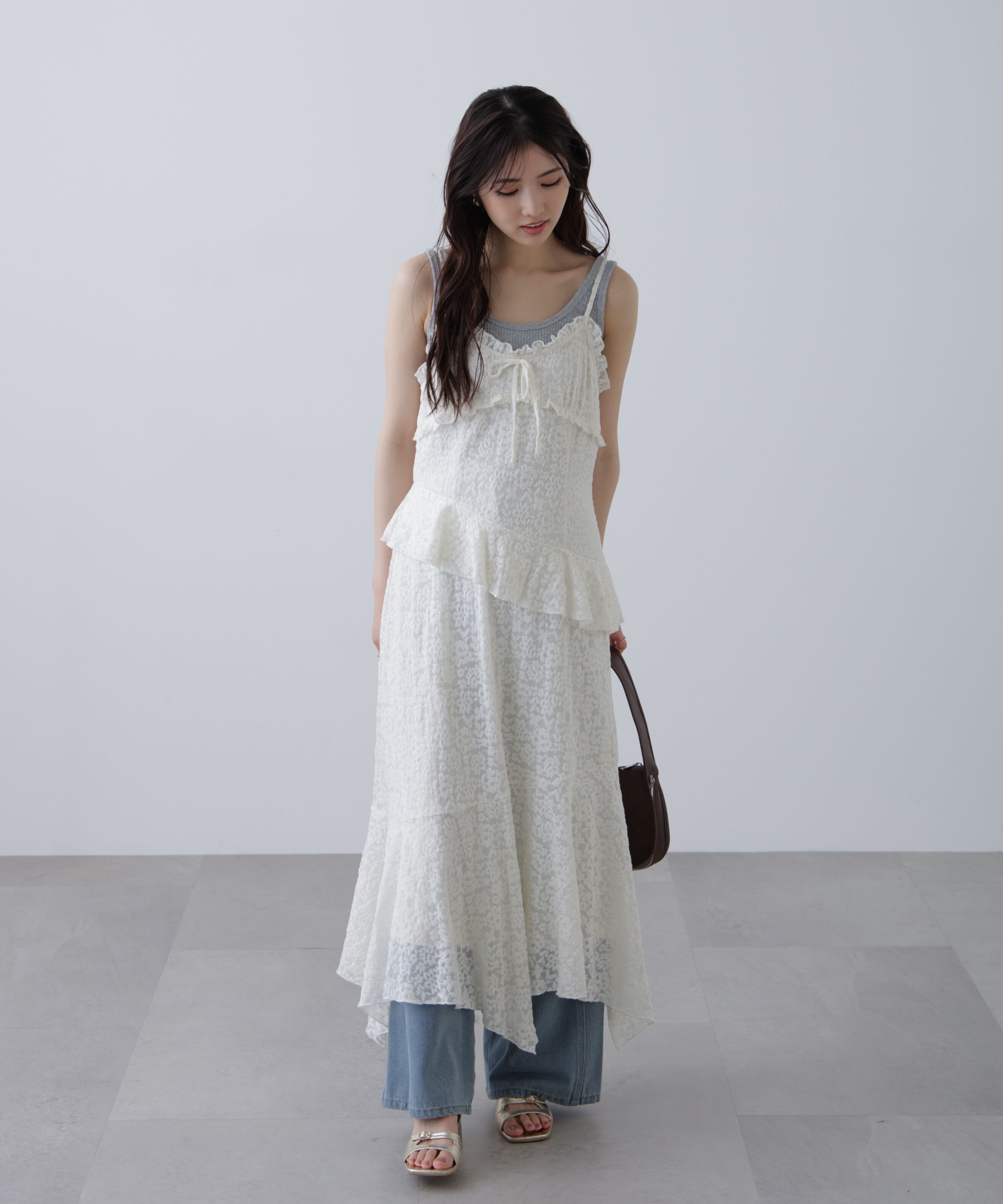  「イレヘムレースキャミワンピース」|ワンピース|