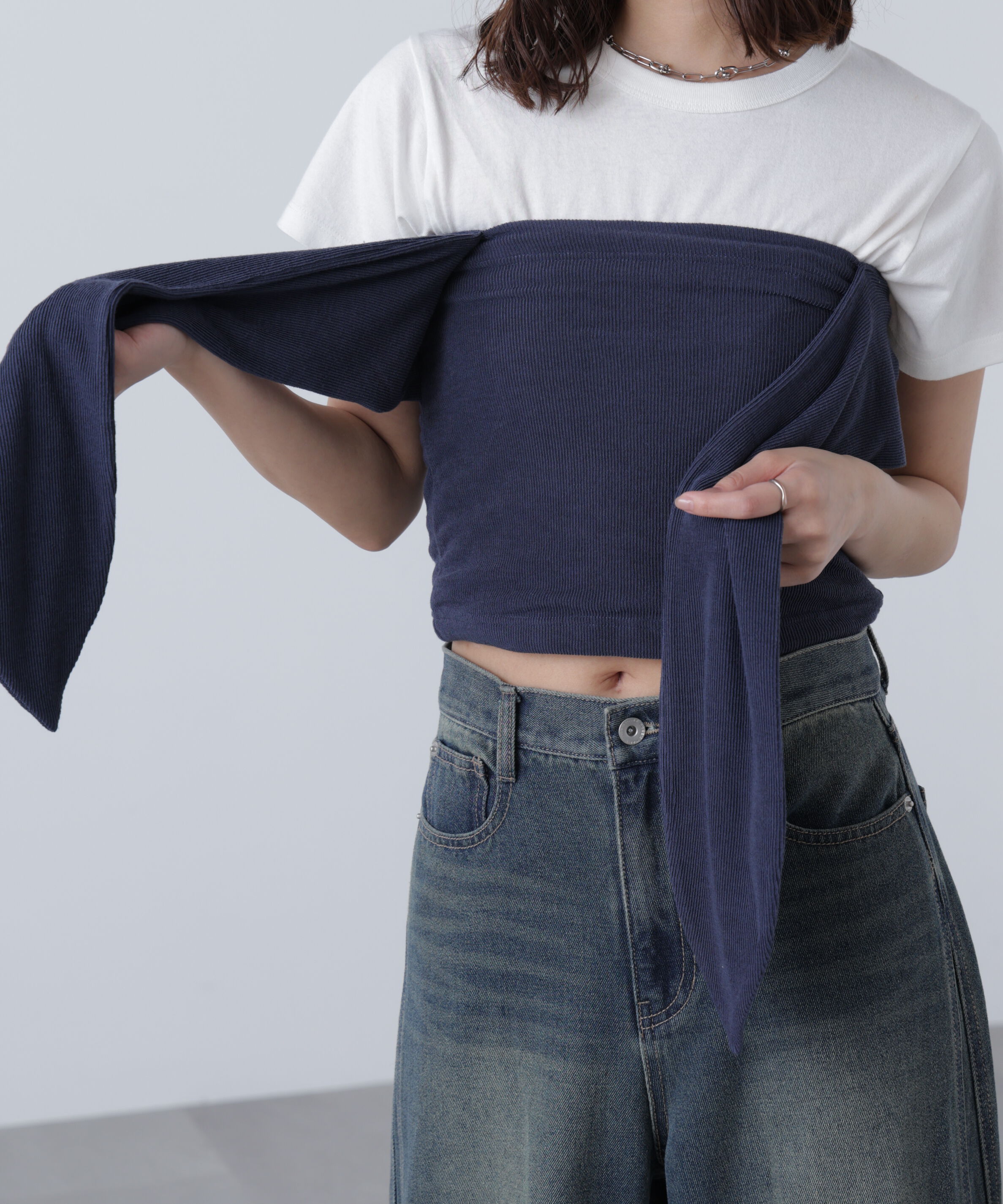  「リボンベアニットソービスチェ」|Tシャツ・カットソー|