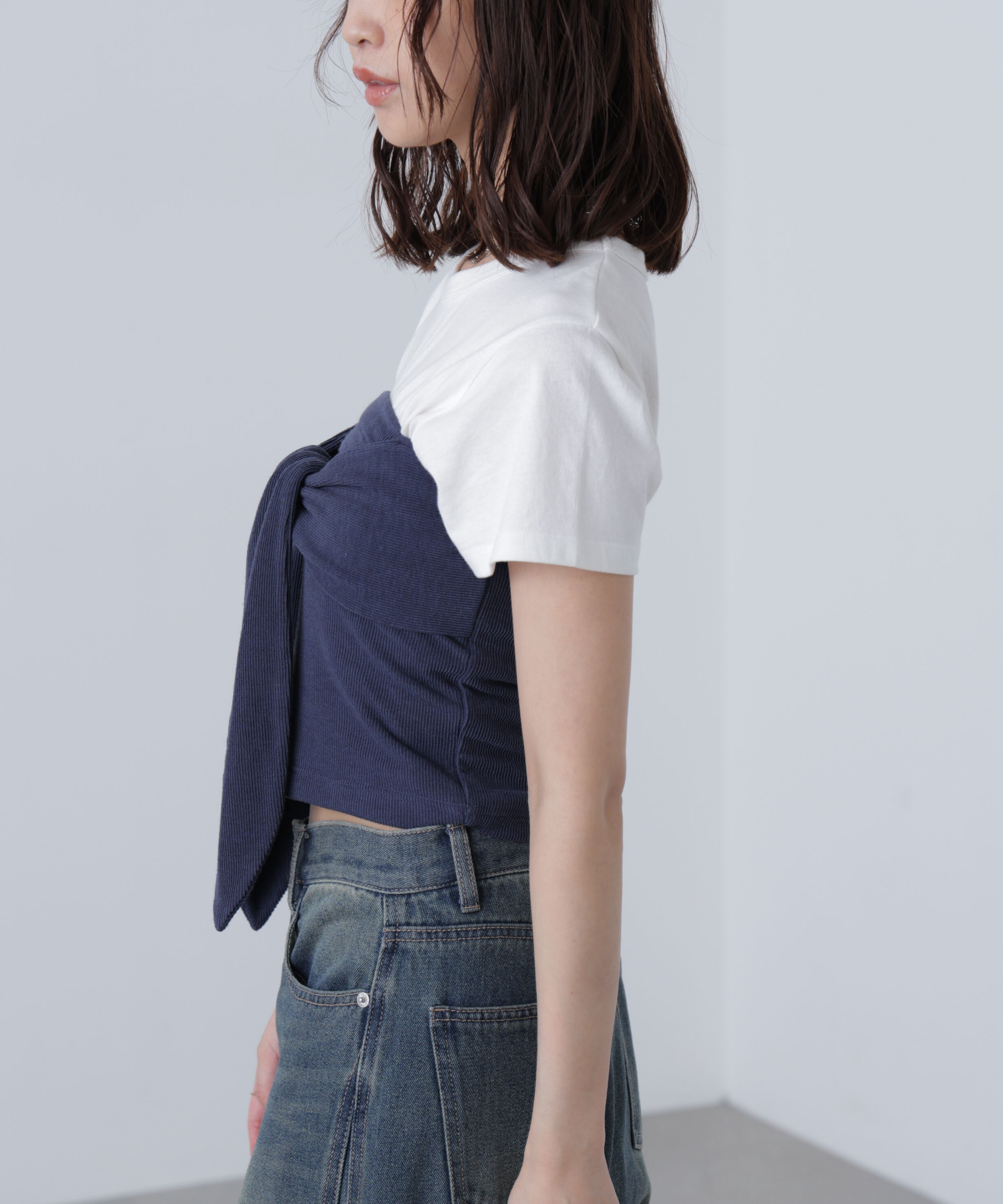  「リボンベアニットソービスチェ」|Tシャツ・カットソー|