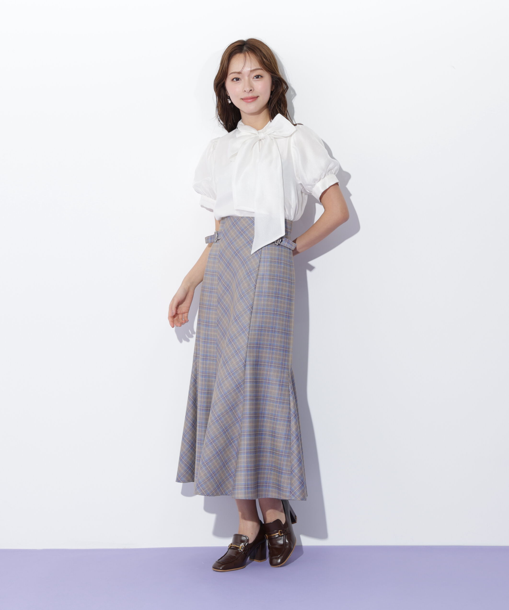  「バルーンスリーブボウタイブラウス」|シャツ・ブラウス|