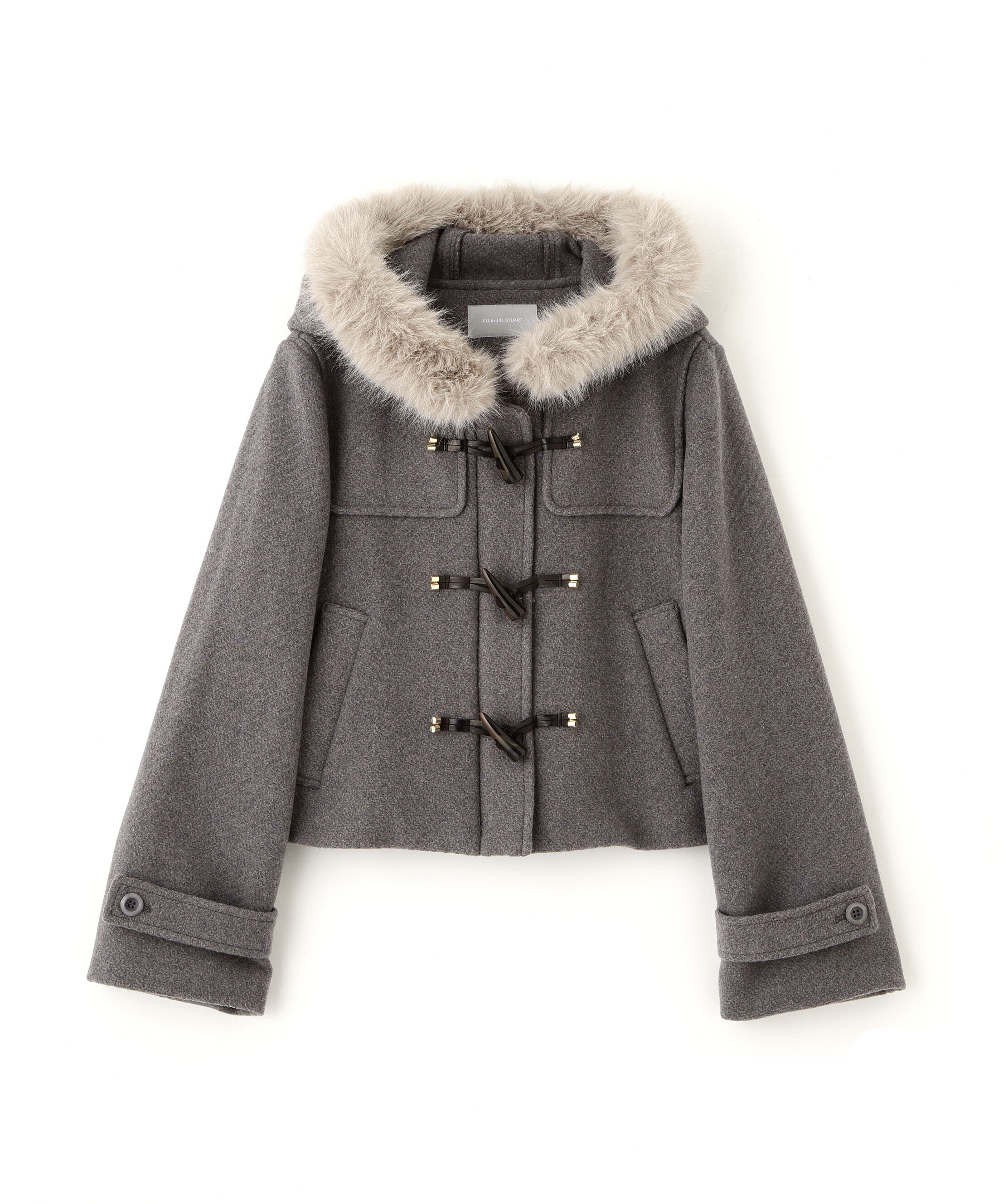  「フェイクファー付ショートダッフルコート」|その他|