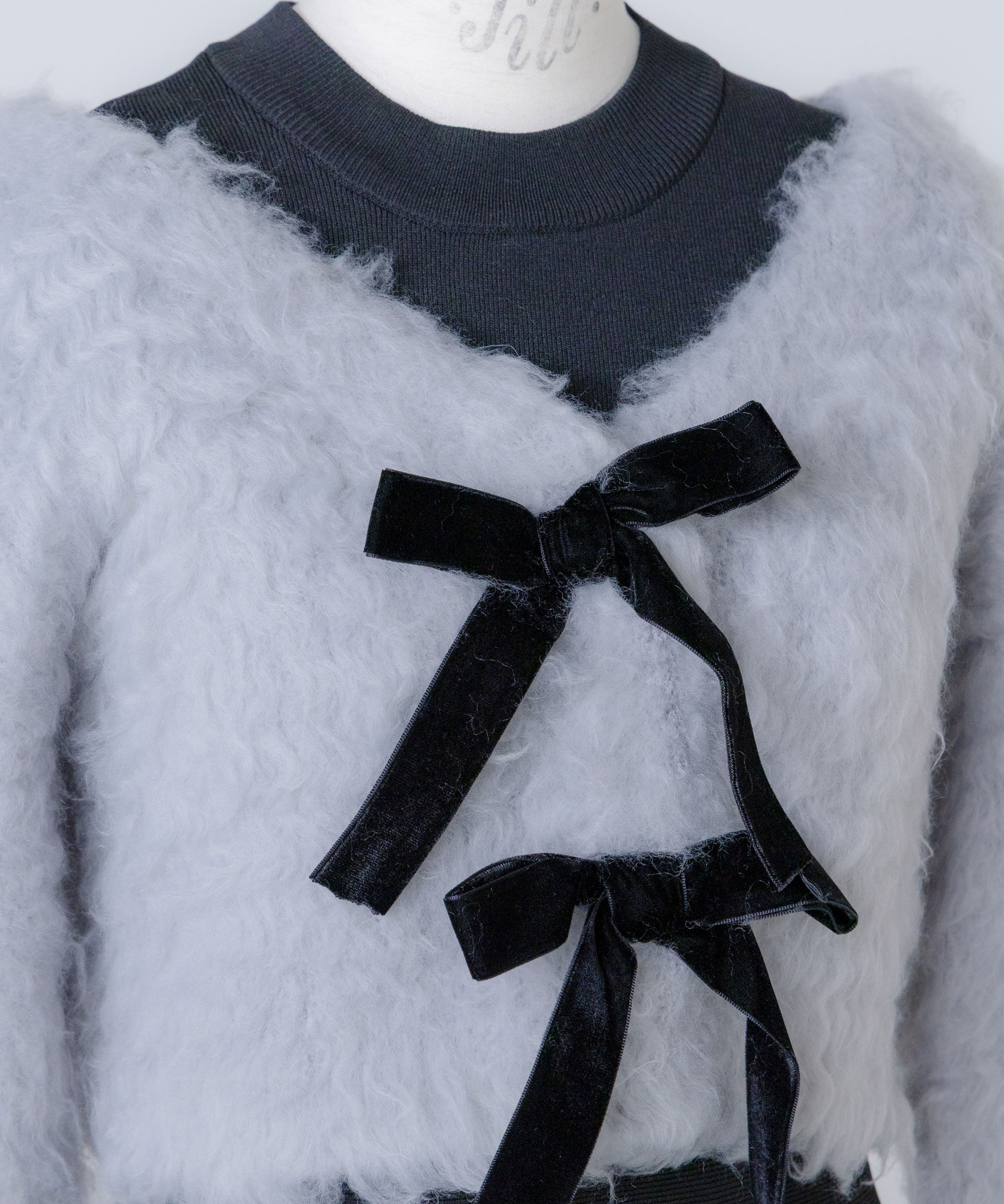  「起毛カーデニットワンピースセット」|ワンピース|