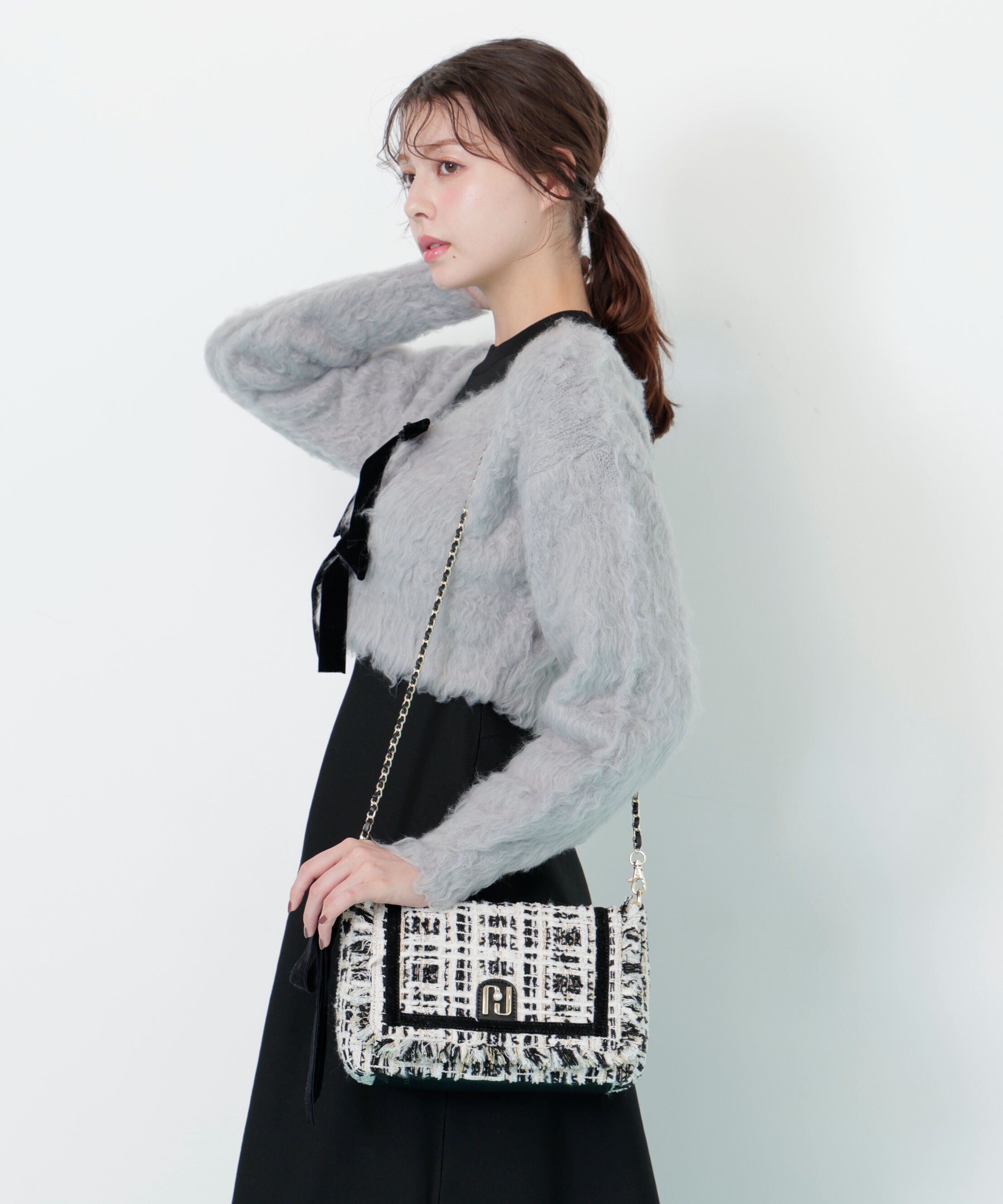  「ツイードフラップバッグ」|その他|