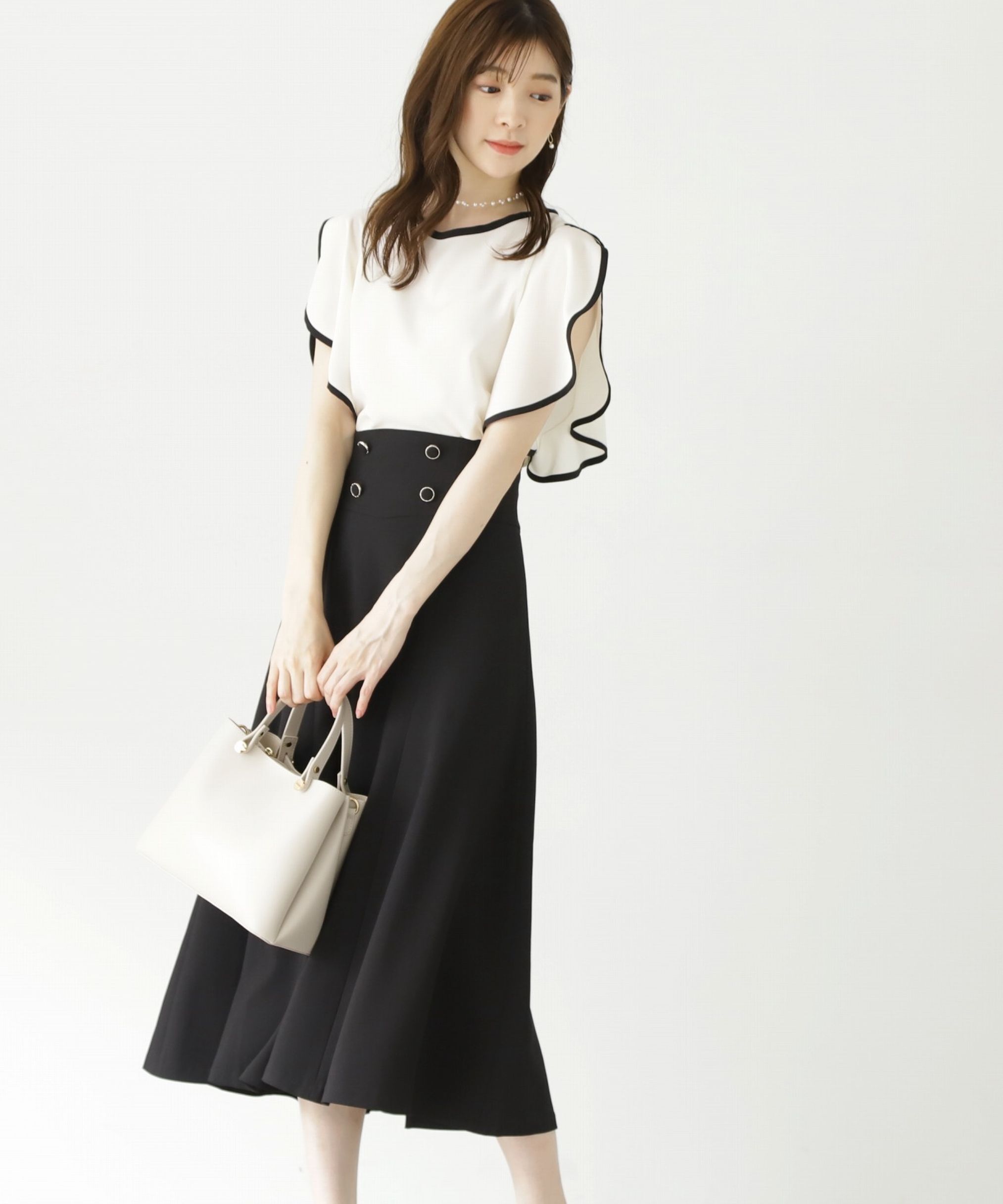 PROPORTION BODY DRESSING「ハイウエストフレアスカート」|スカート|