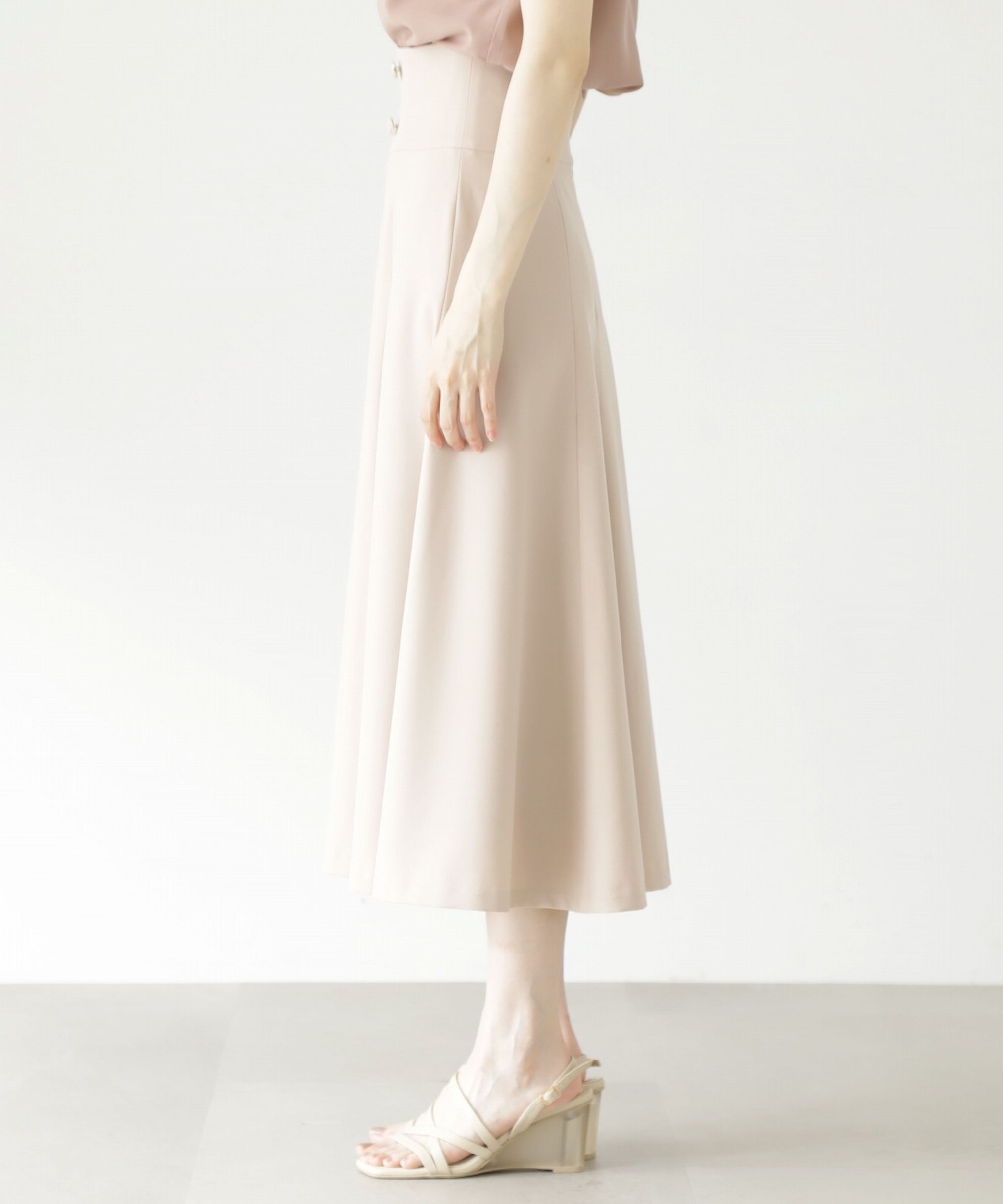 PROPORTION BODY DRESSING「ハイウエストフレアスカート」|スカート|