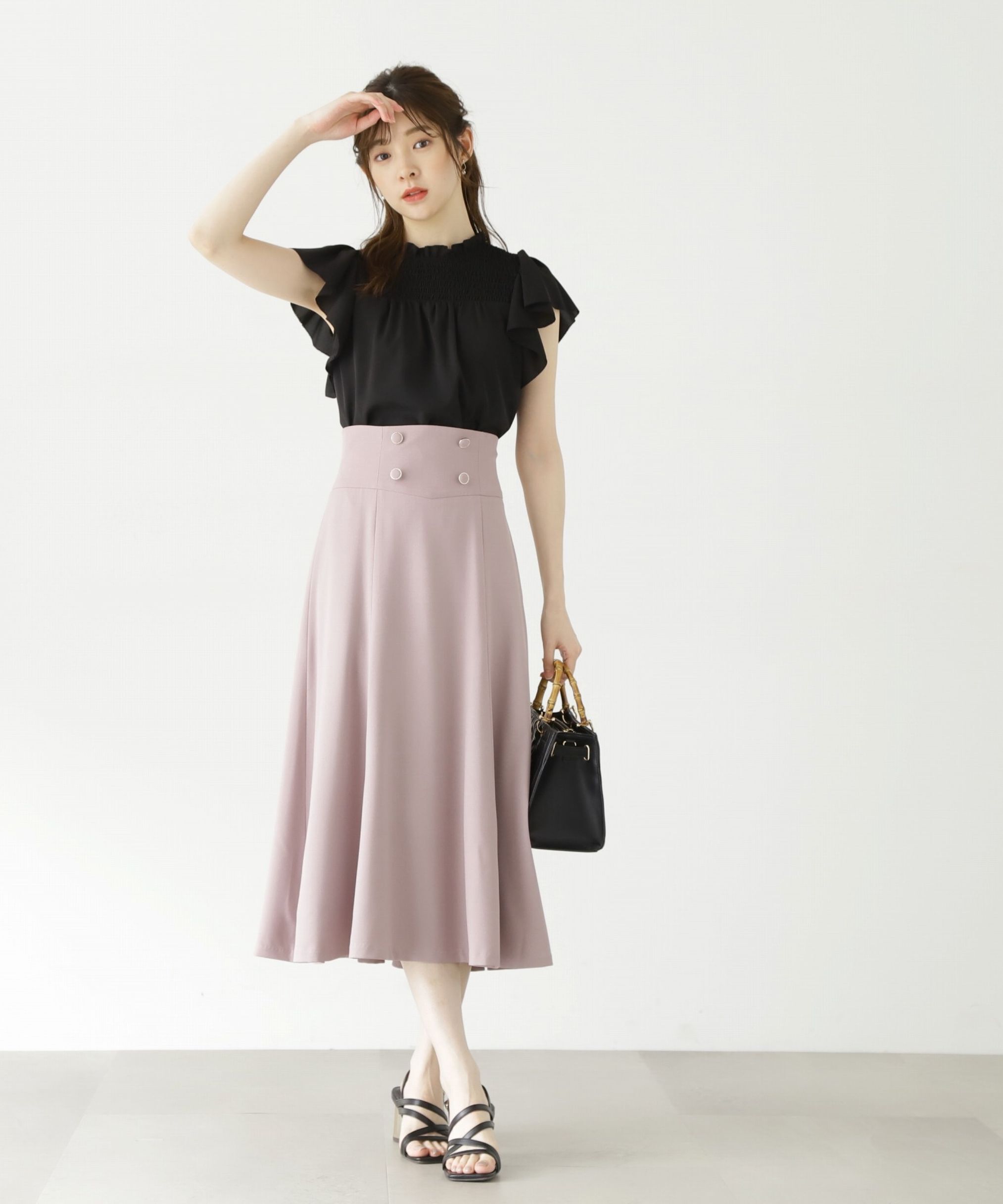 PROPORTION BODY DRESSING「ハイウエストフレアスカート」|スカート|