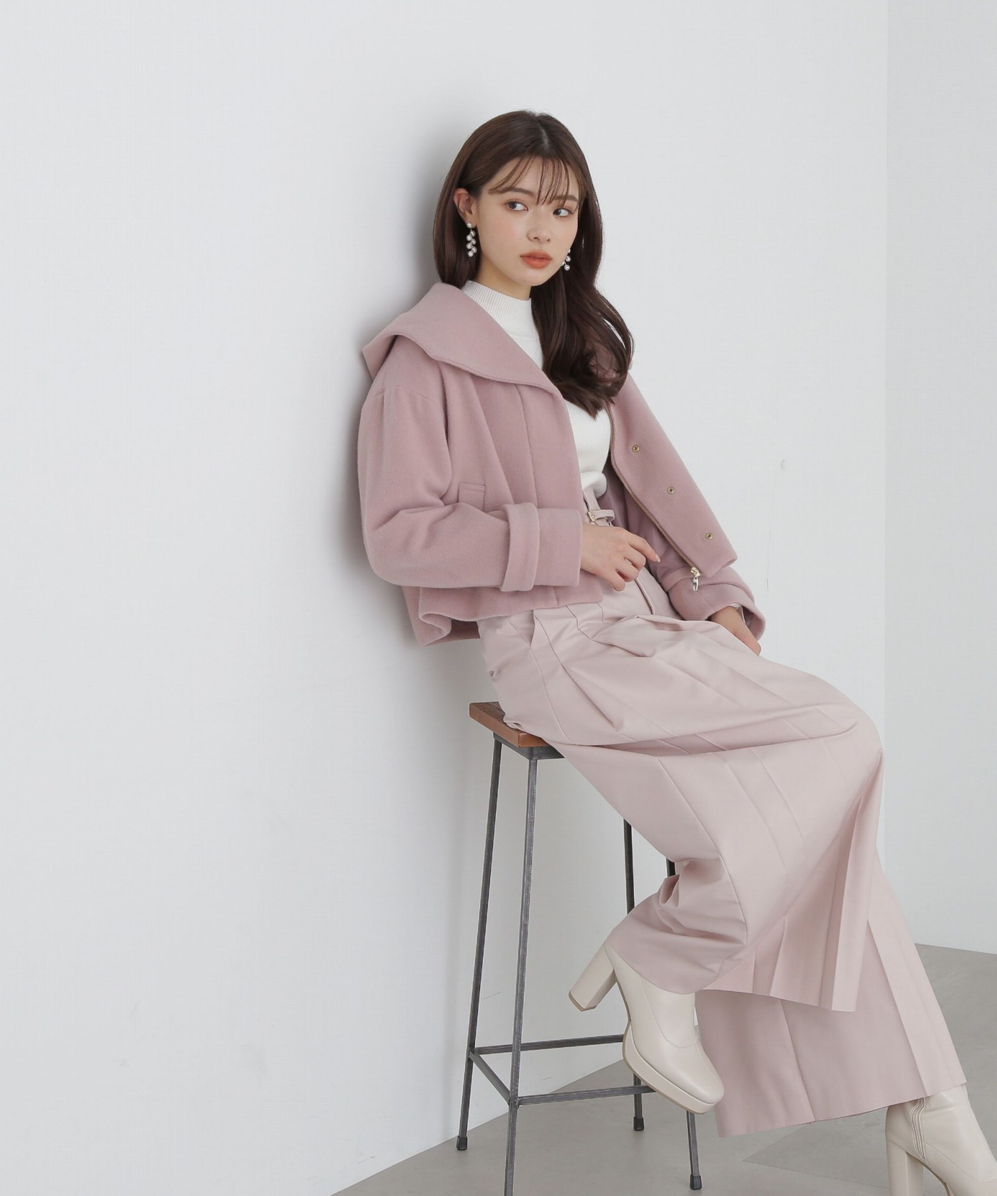 PROPORTION BODY DRESSING「サイドプリーツワイドパンツ」|その他|