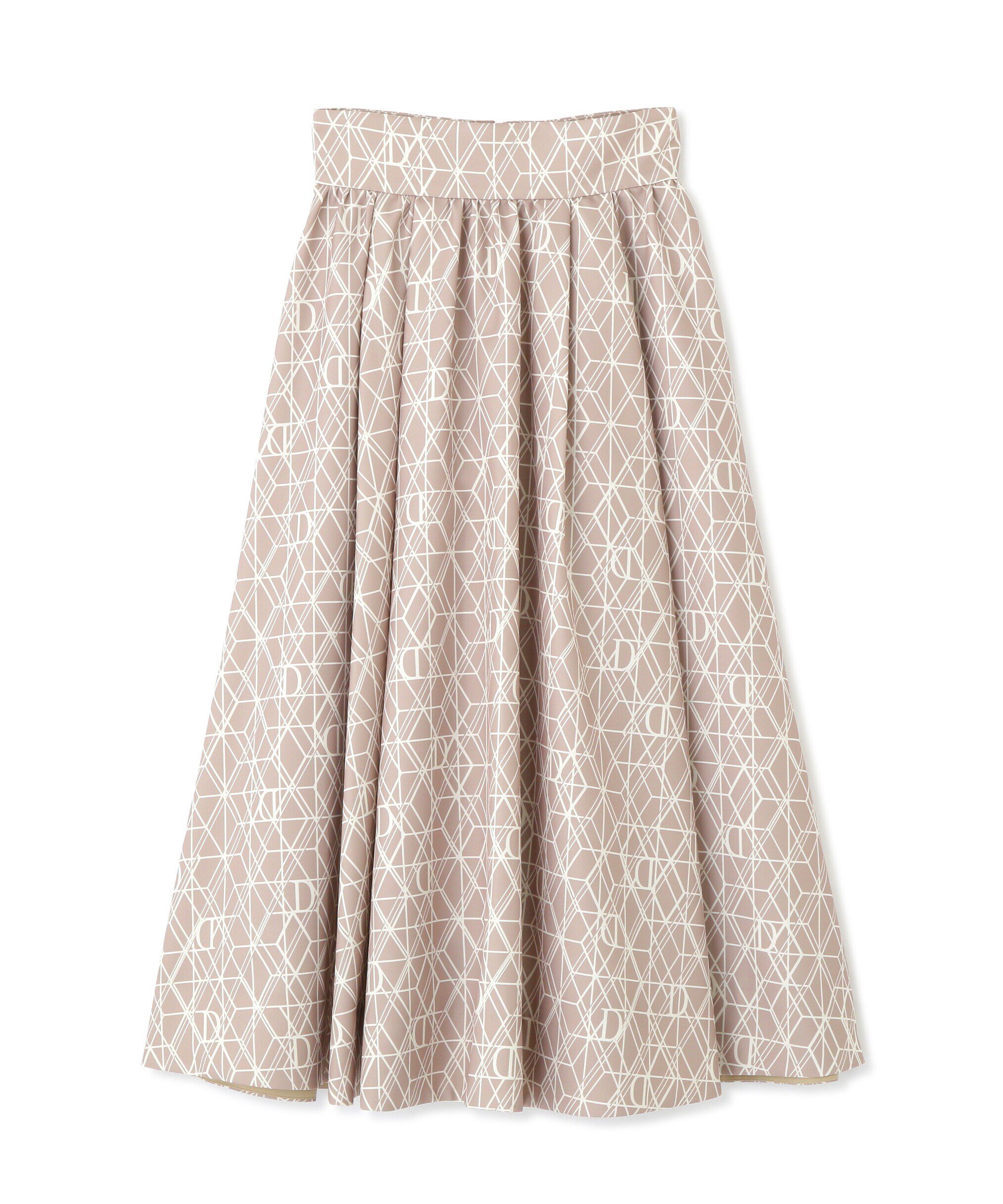 PROPORTION BODY DRESSING「モノグラムタックフレアスカート」|スカート|