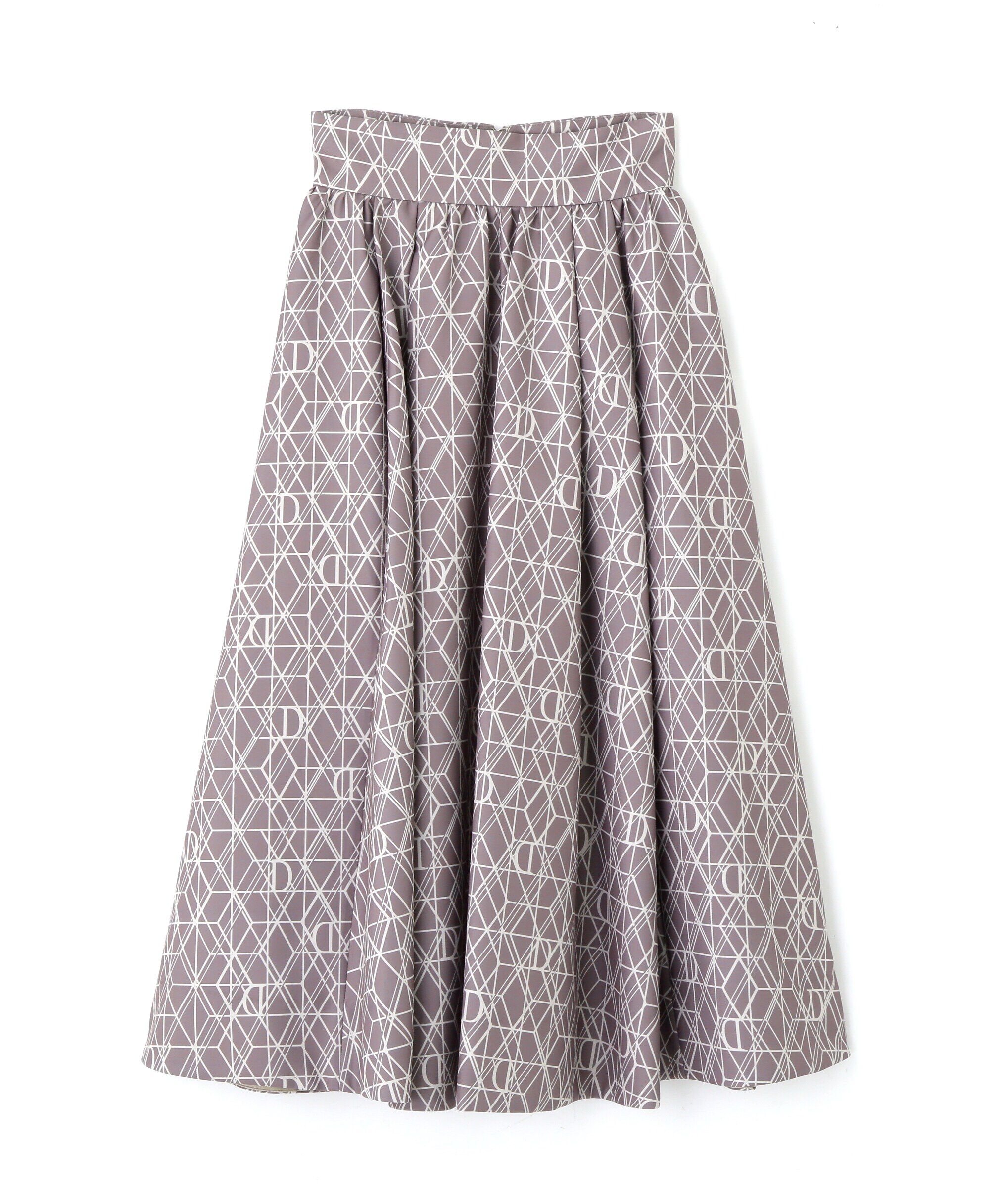 PROPORTION BODY DRESSING「モノグラムタックフレアスカート」|スカート|