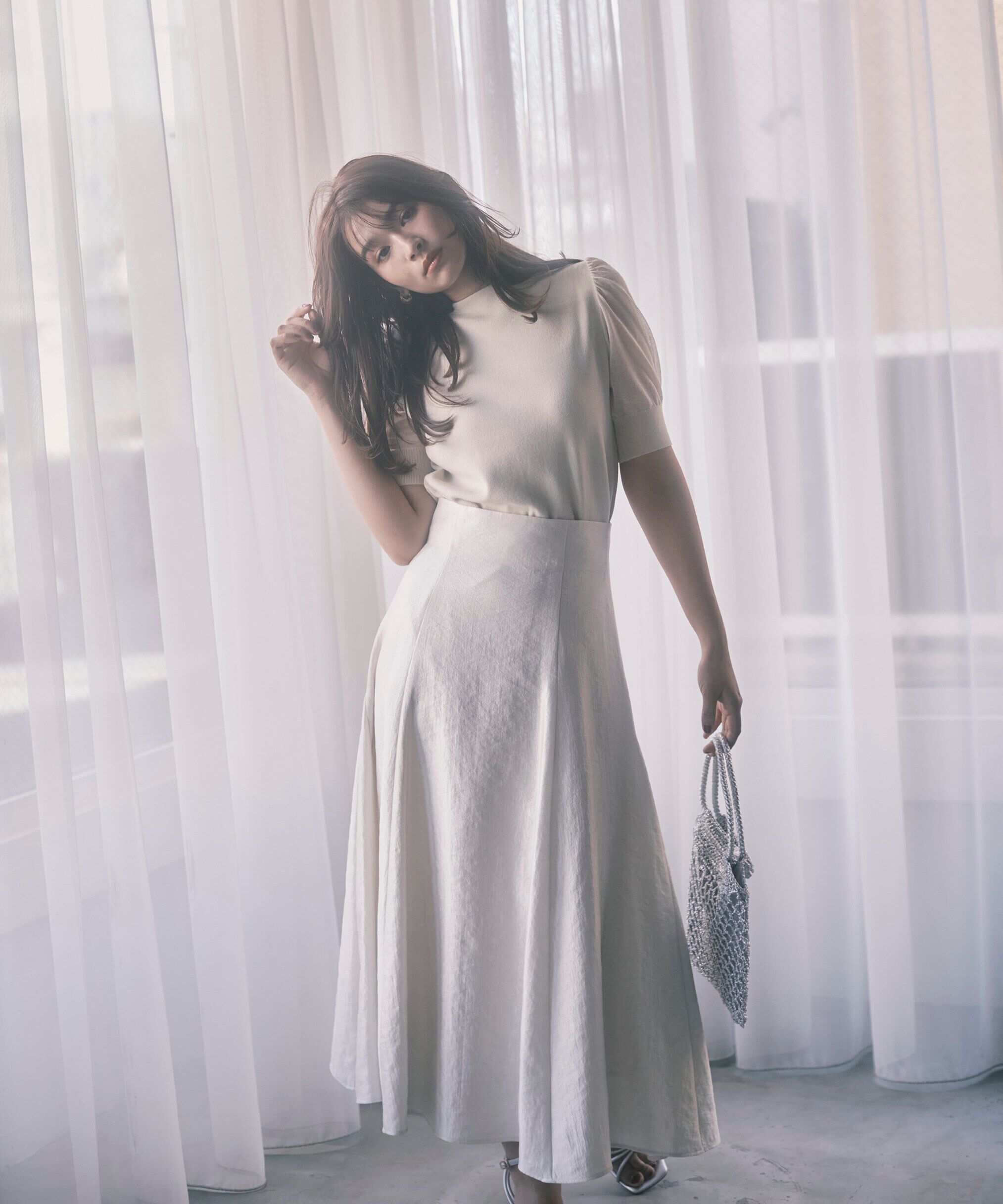 PROPORTION BODY DRESSING「サイドマチフレアスカート」|スカート|