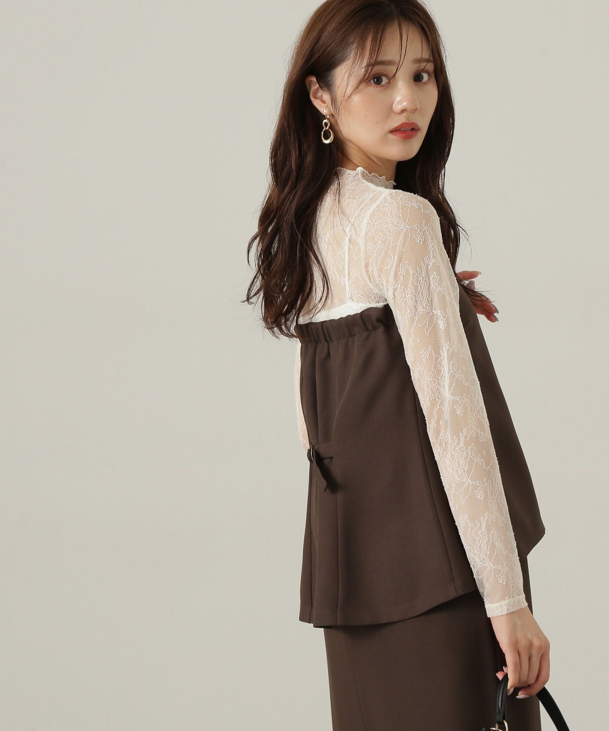 PROPORTION BODY DRESSING「ベーシックビスチェ24AW」|シャツ・ブラウス|ブラウン