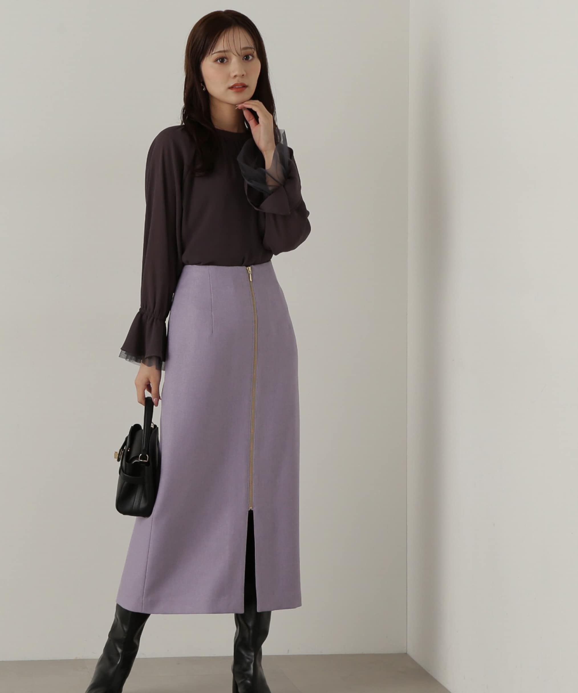 PROPORTION BODY DRESSING「フロントファスナーナロースカート　24AW」|スカート|