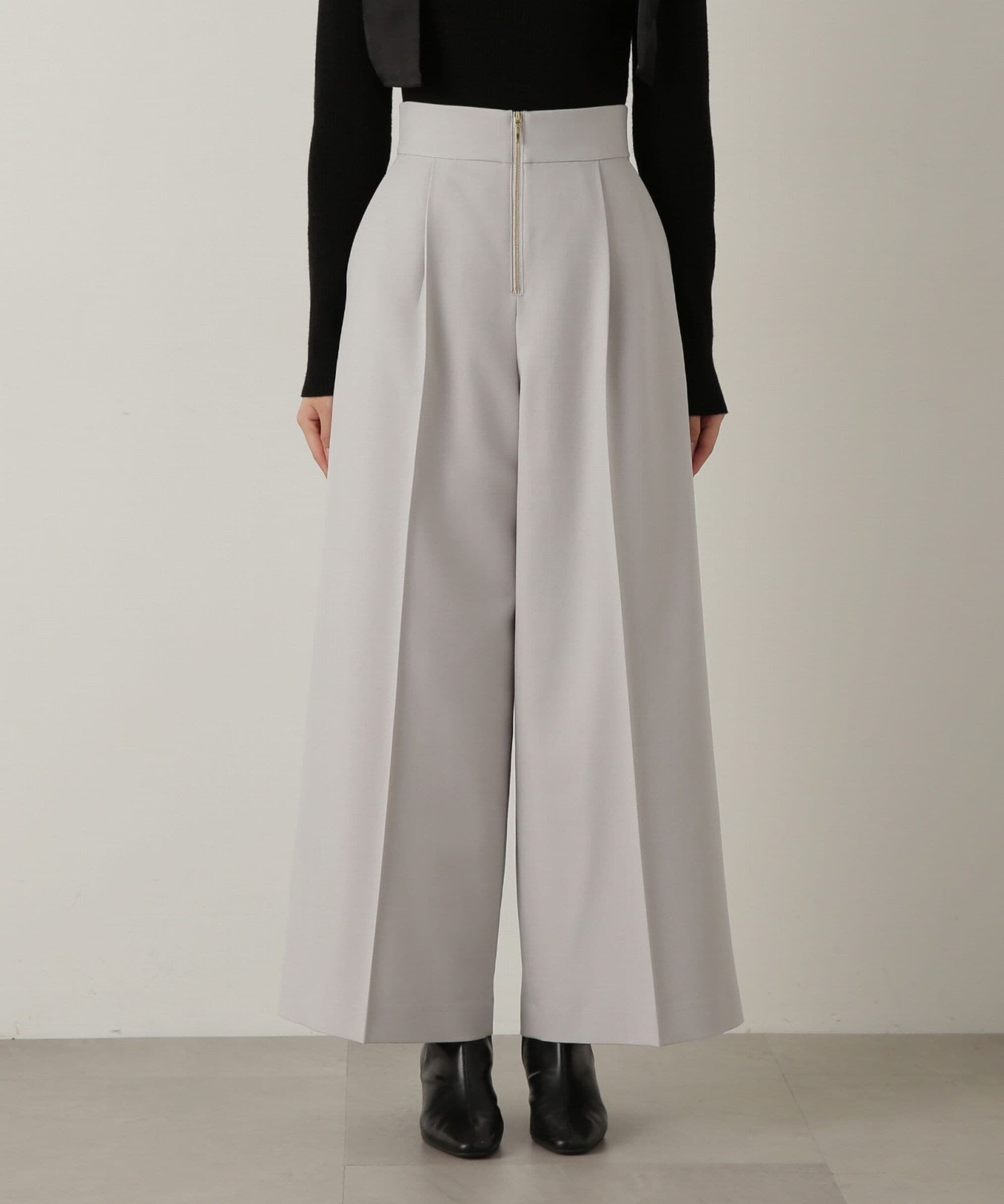 PROPORTION BODY DRESSING「フロントファスナーワイドパンツ」|その他|