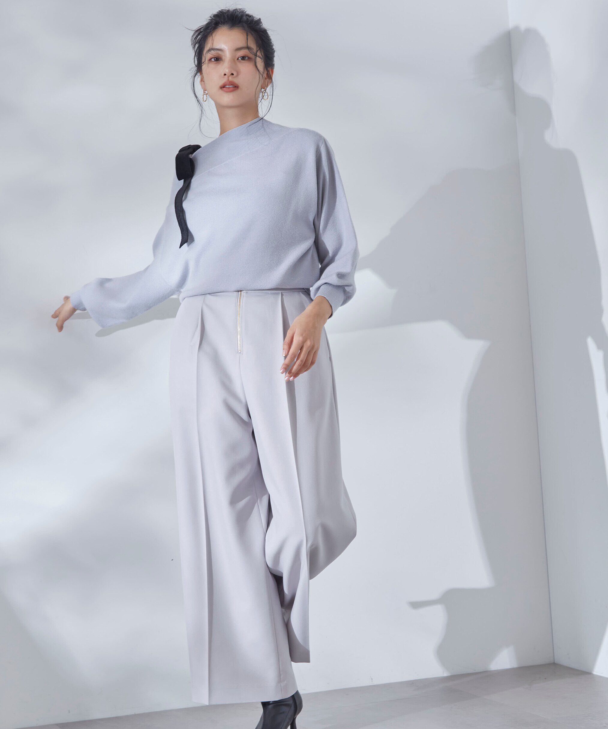 PROPORTION BODY DRESSING「フロントファスナーワイドパンツ」|その他|