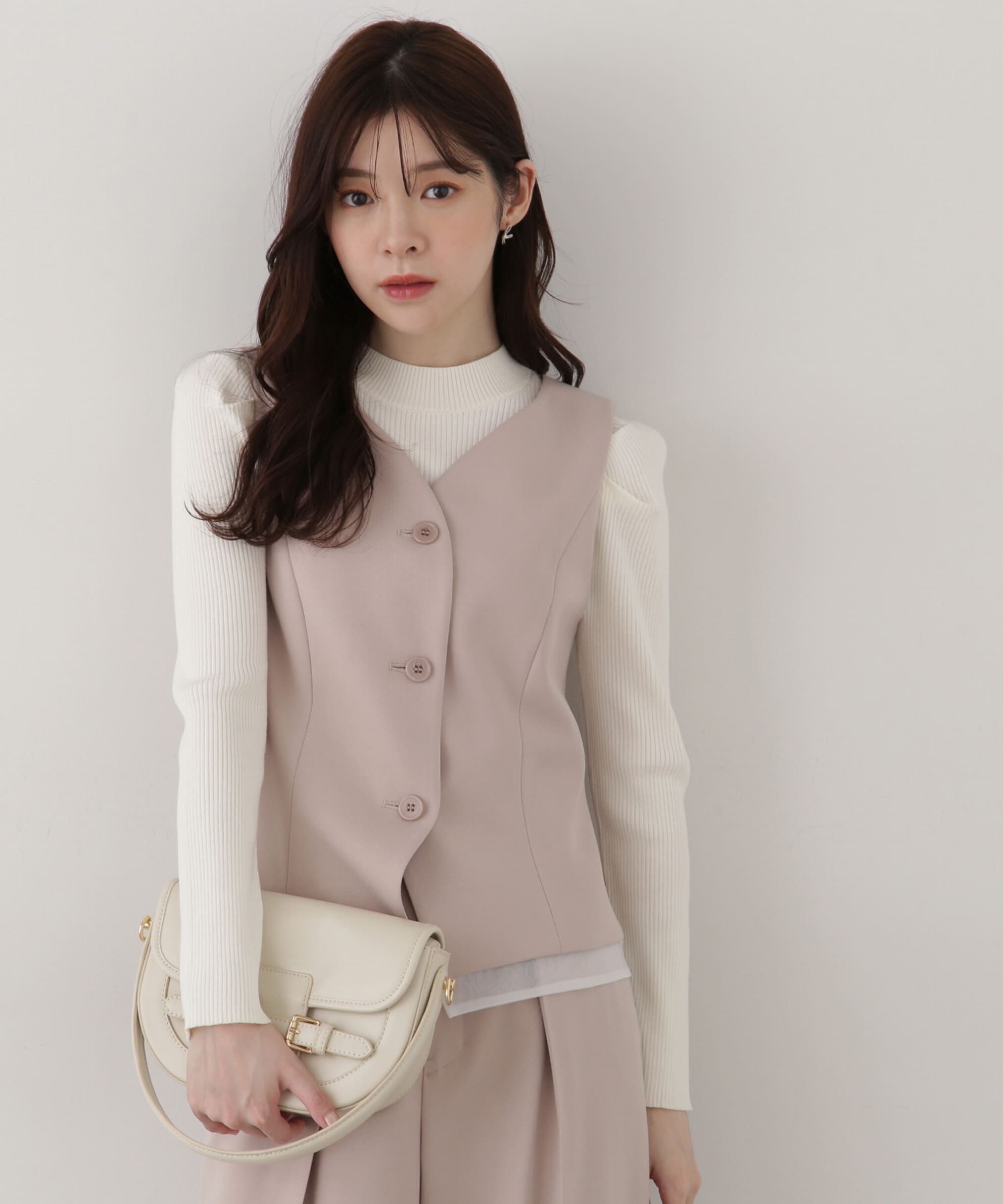 PROPORTION BODY DRESSING「パワーショルダーニット」|ニット・セーター|