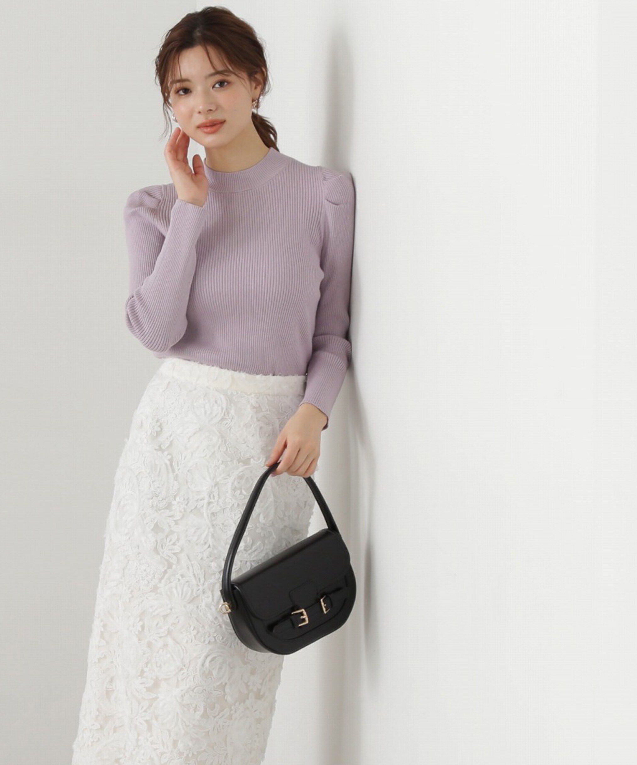 PROPORTION BODY DRESSING「パワーショルダーニット」|ニット・セーター|