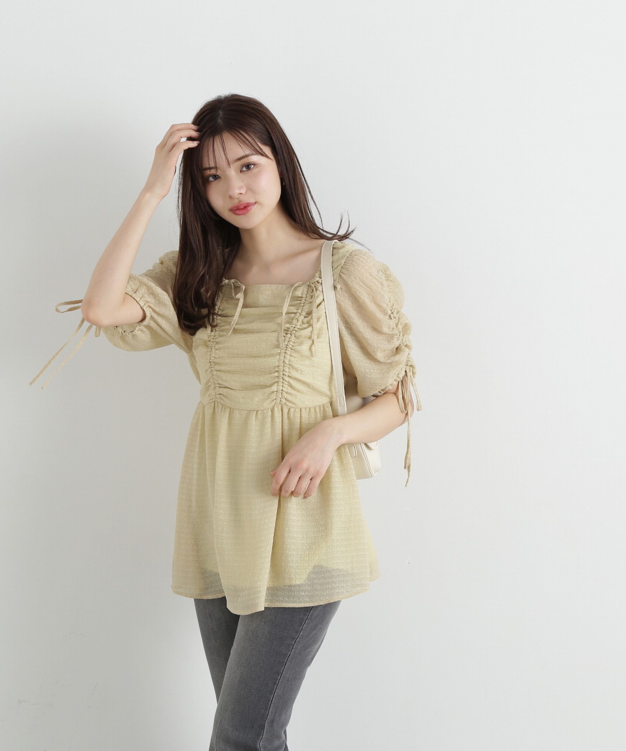 PROPORTION BODY DRESSING「リボンチュニック」|シャツ・ブラウス|