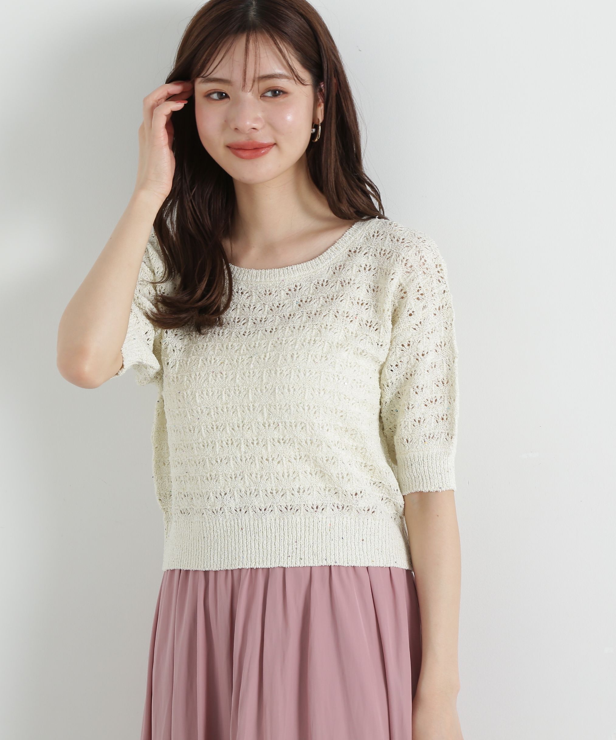 PROPORTION BODY DRESSING「スパンコールドルマンニット」|ニット・セーター|