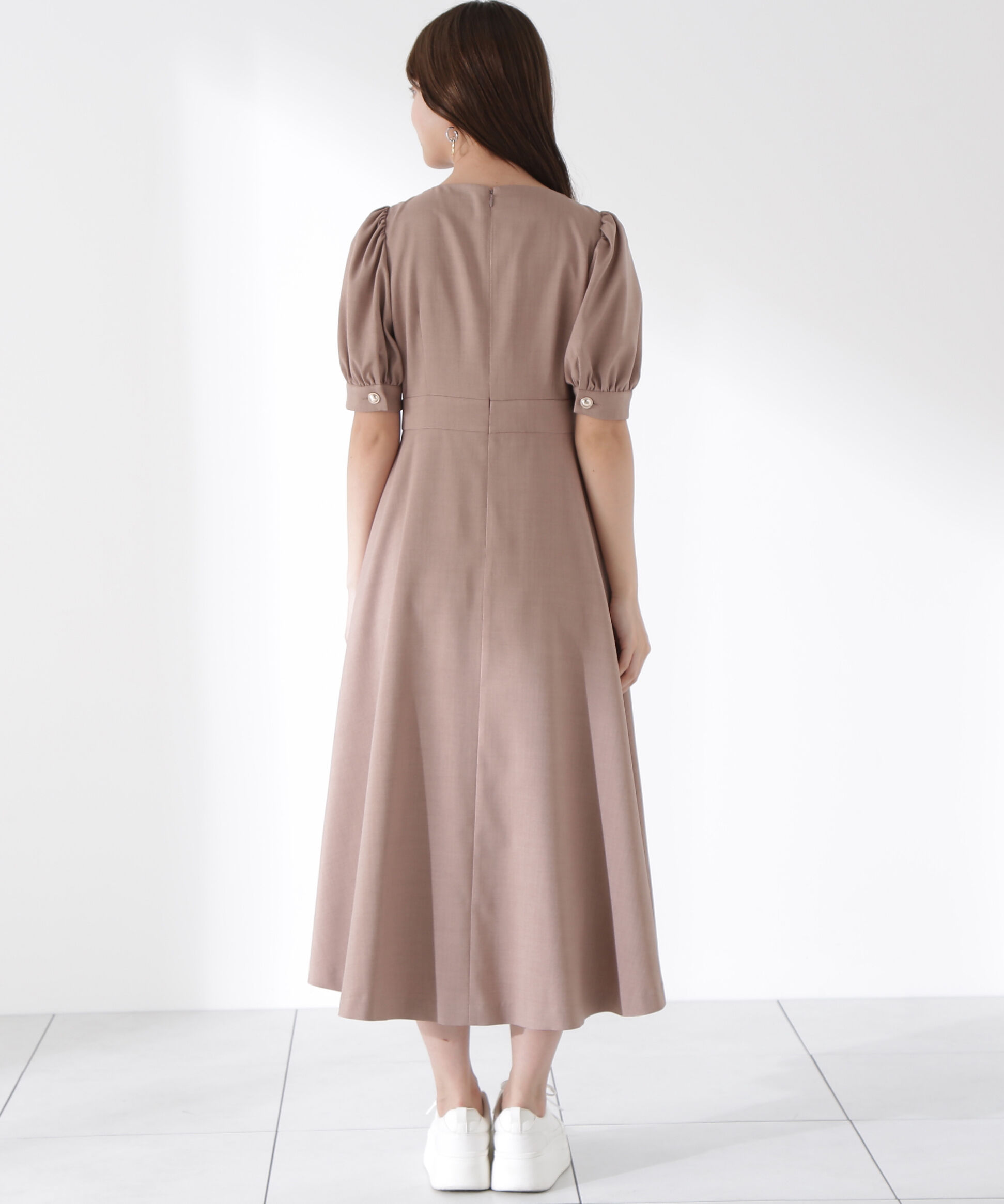 PROPORTION BODY DRESSING「フロント釦スクエアネックワンピース」|ワンピース|