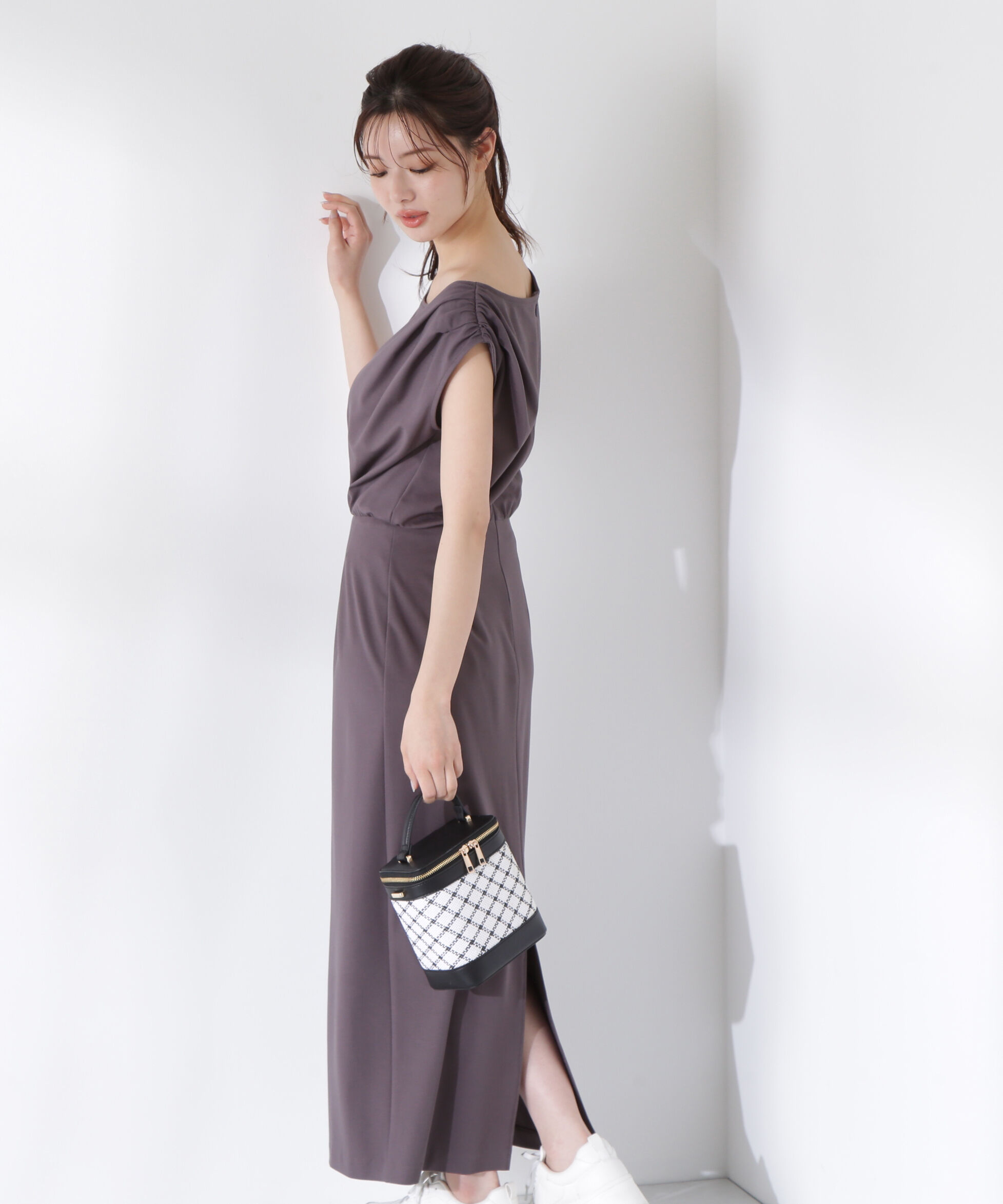 PROPORTION BODY DRESSING「アシメカットワンピース」|ワンピース|