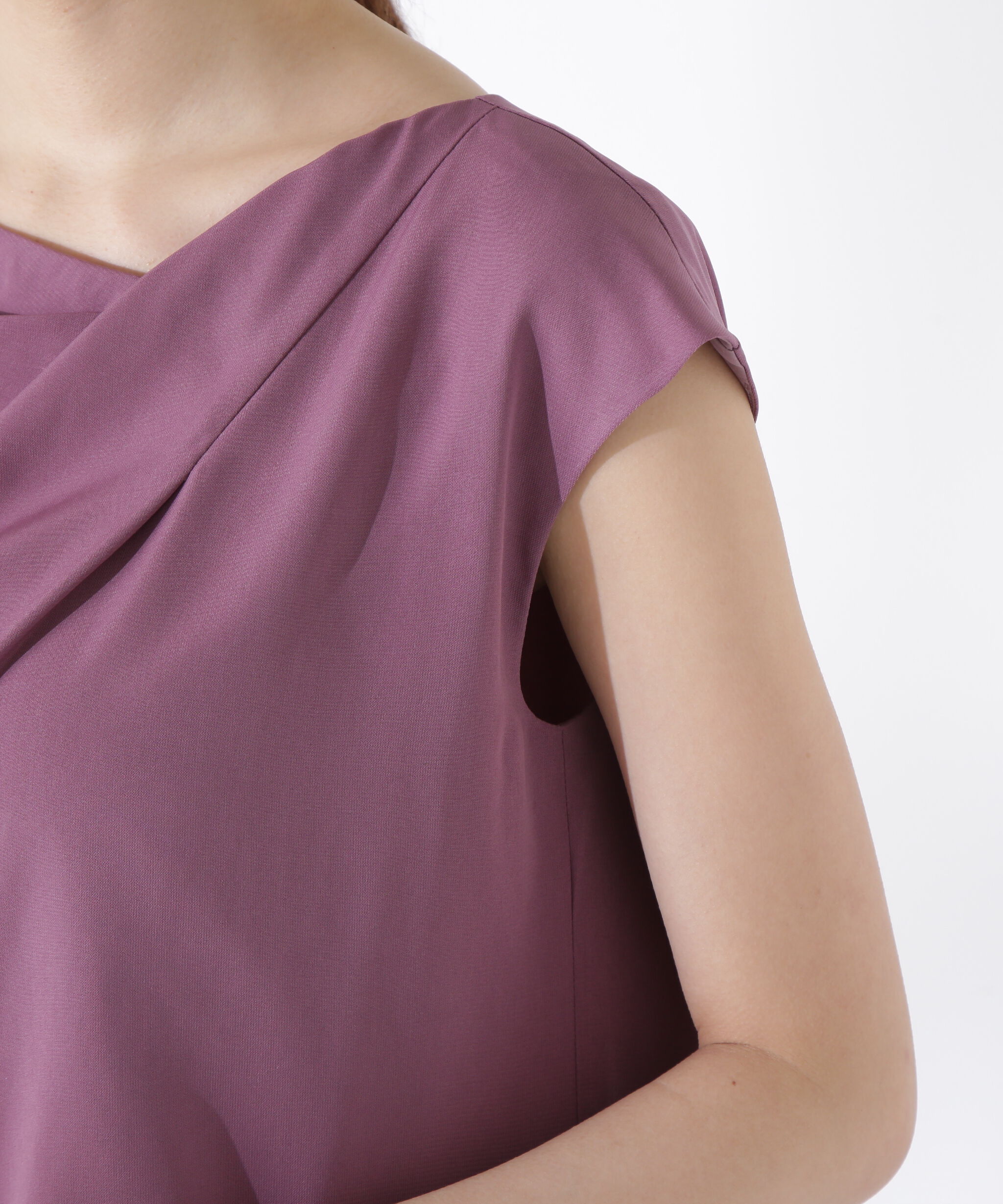 PROPORTION BODY DRESSING「ニュアンスネックフレンチスリーブブラウス」|シャツ・ブラウス|