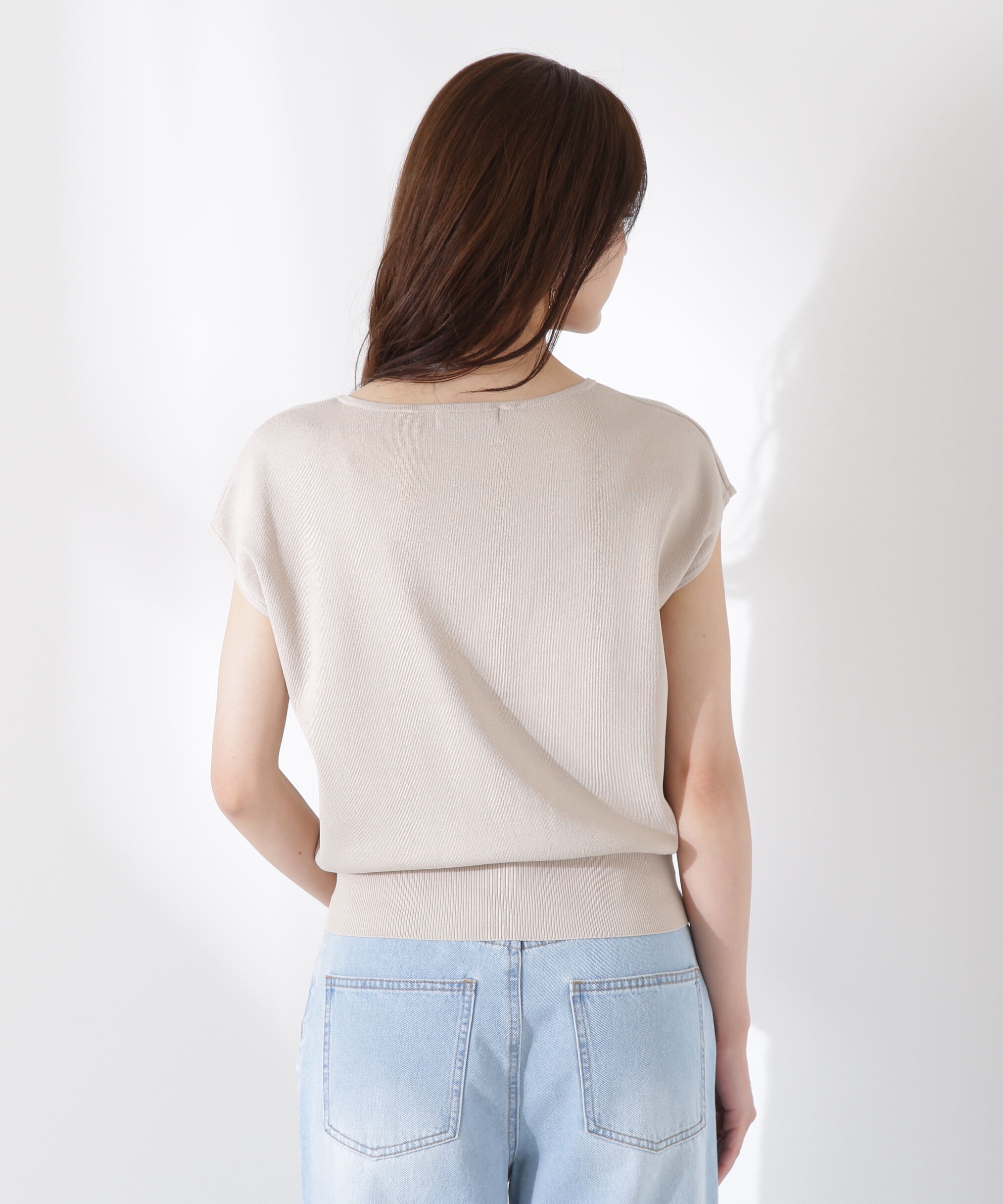 PROPORTION BODY DRESSING「Vネック総針ニット」|ニット・セーター|