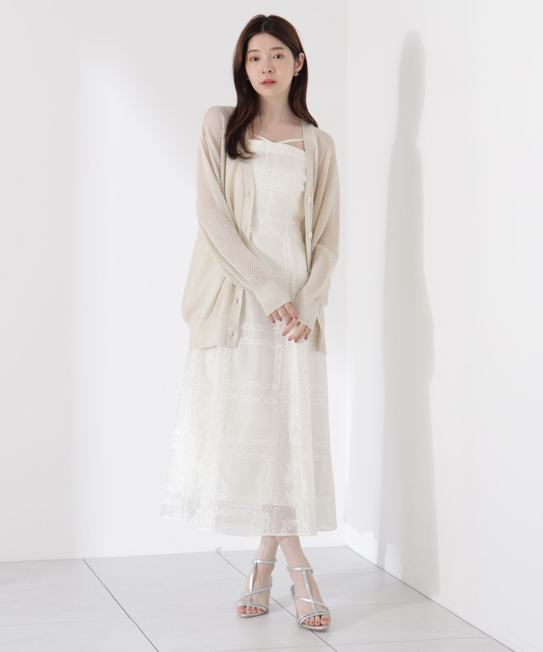 PROPORTION BODY DRESSING「シアーパネルレースワンピース」|ワンピース|ホワイト