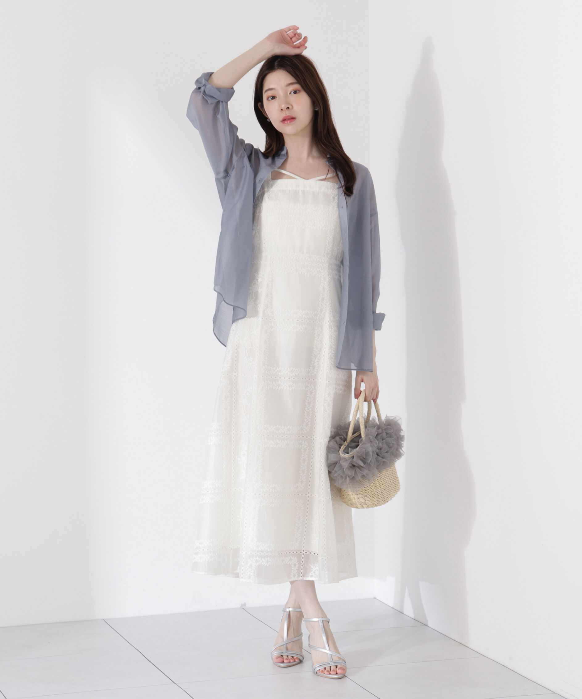 PROPORTION BODY DRESSING「シアーパネルレースワンピース」|ワンピース|