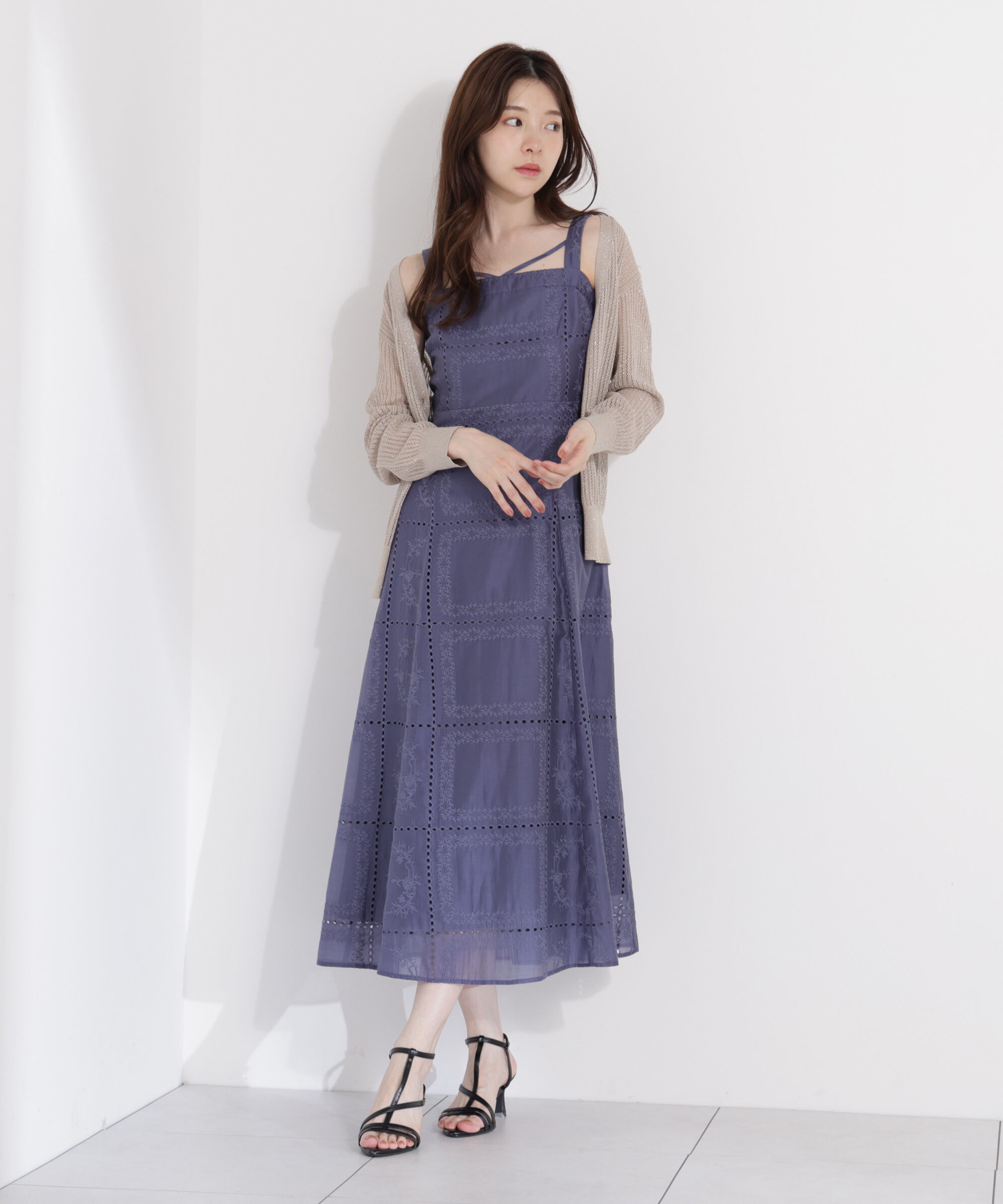 PROPORTION BODY DRESSING「シアーパネルレースワンピース」|ワンピース|