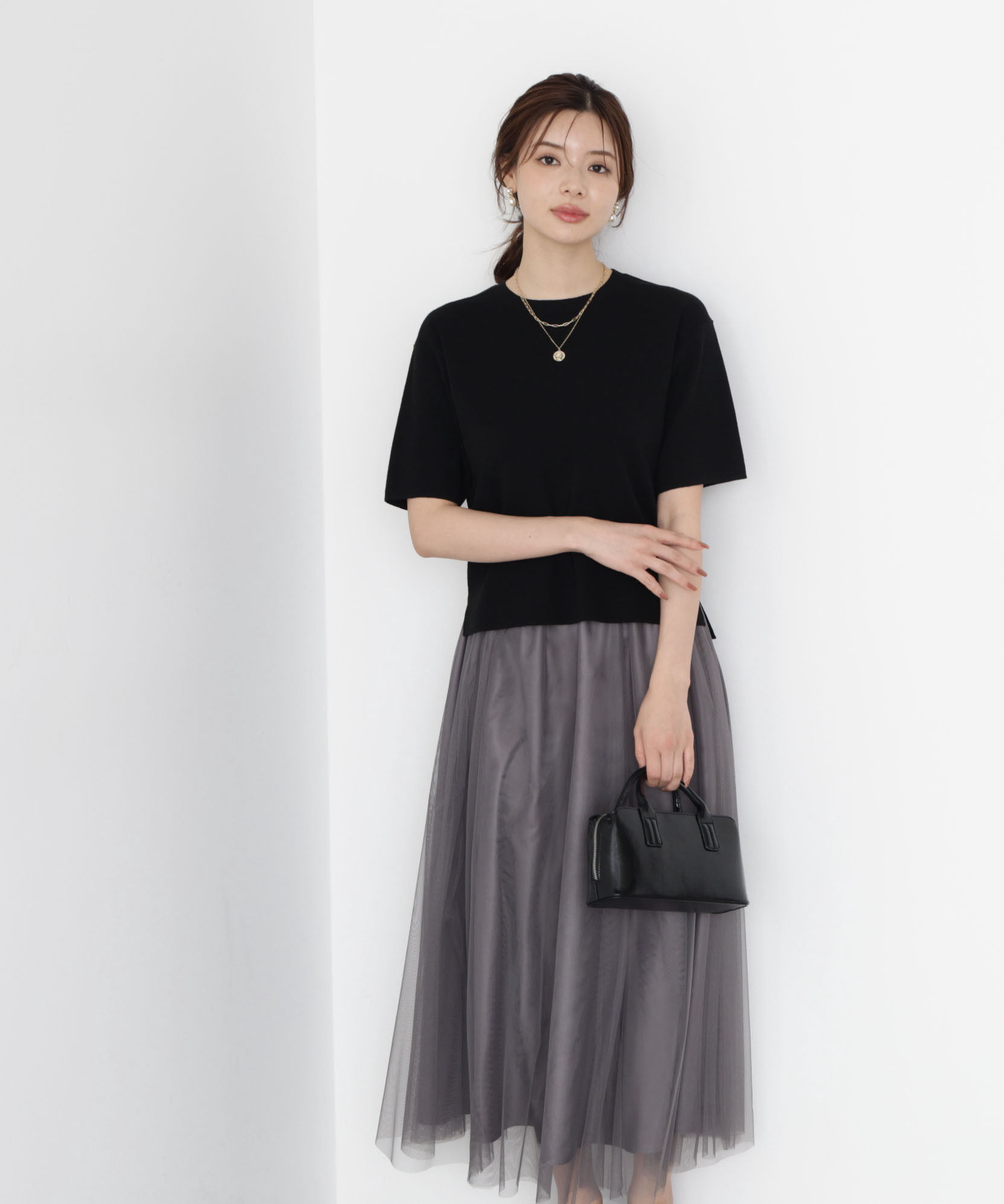 PROPORTION BODY DRESSING「チュールギャザースカート」|スカート|