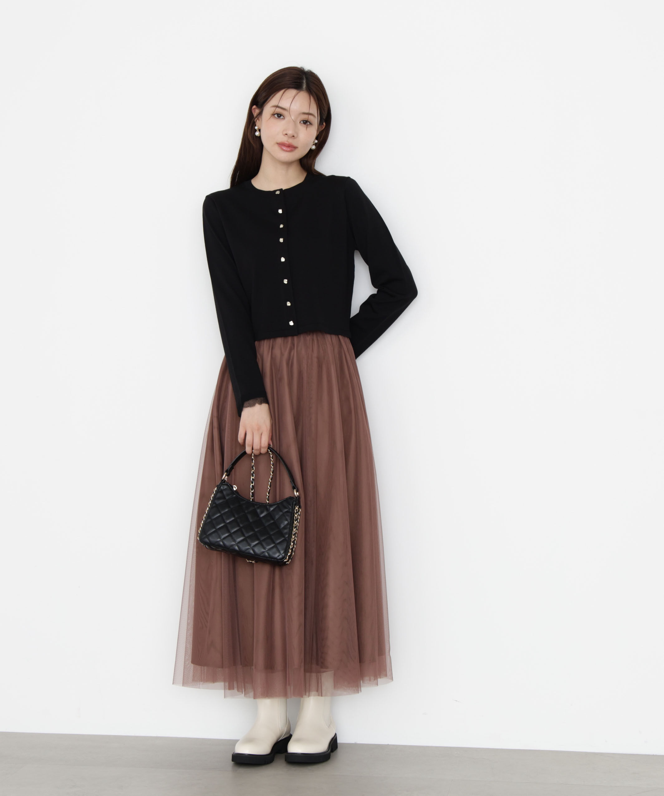 PROPORTION BODY DRESSING「チュールギャザースカート」|スカート|