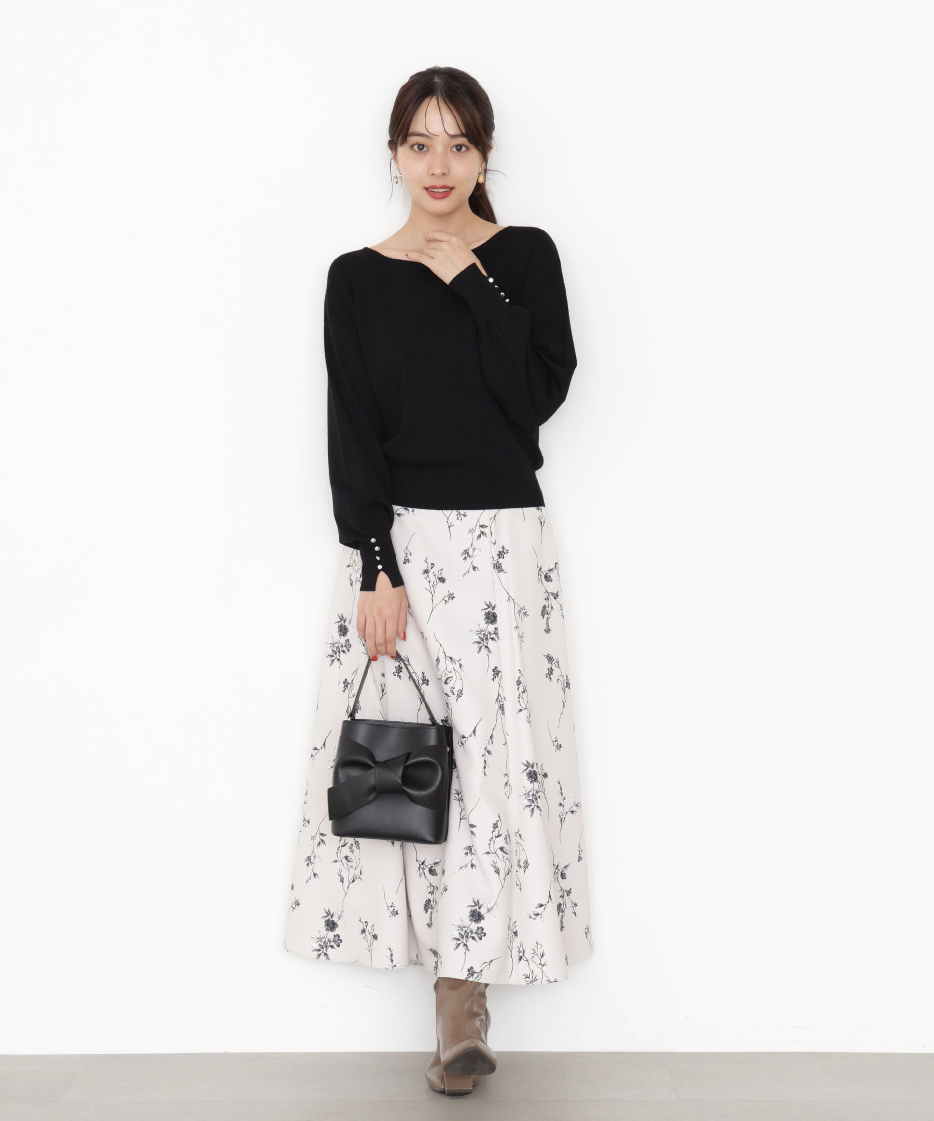 PROPORTION BODY DRESSING「＜ハンドウォッシャブル＞ハートカット総針ニット 25AW」|ニット・セーター|