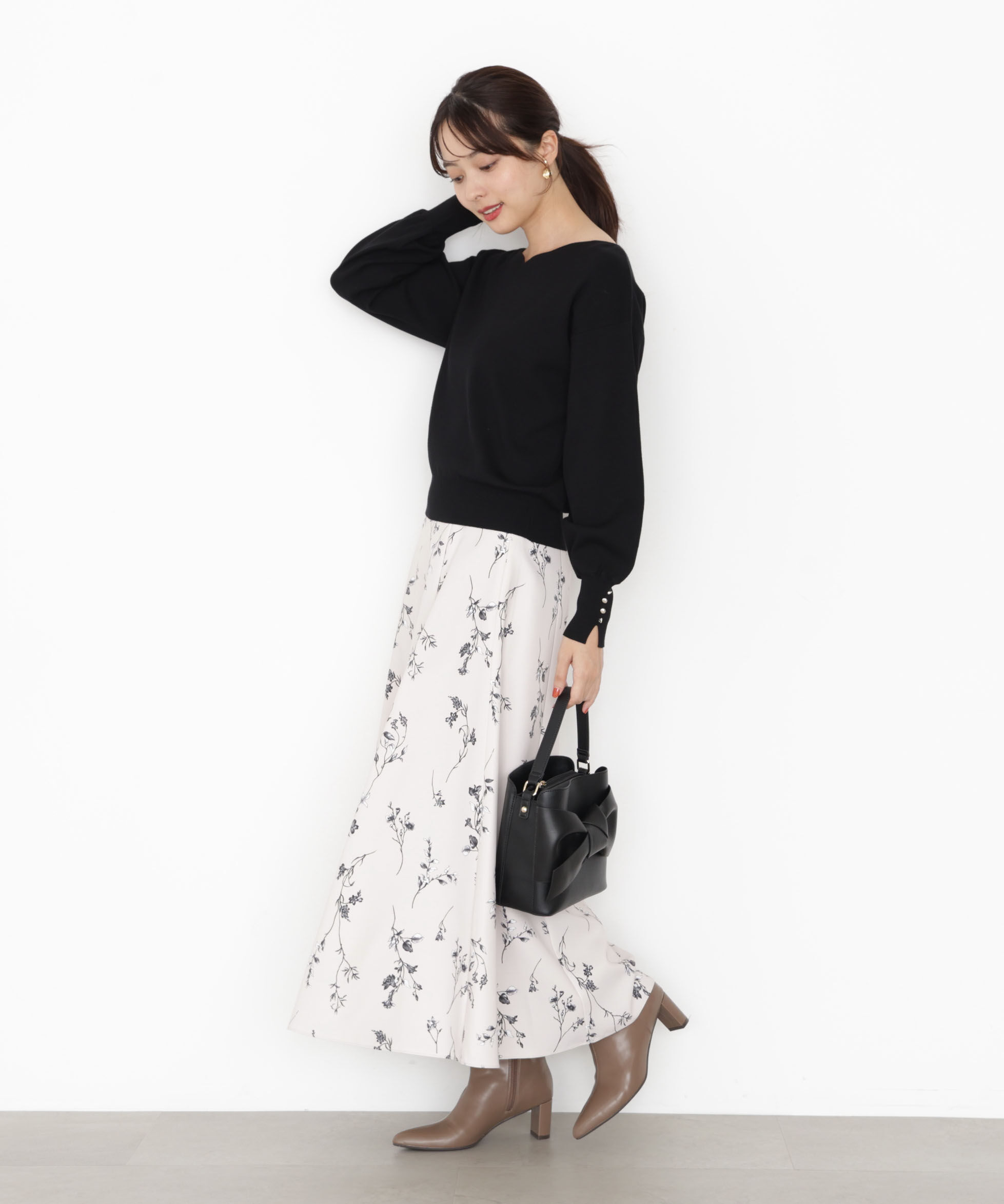 PROPORTION BODY DRESSING「＜ハンドウォッシャブル＞ハートカット総針ニット 25AW」|ニット・セーター|