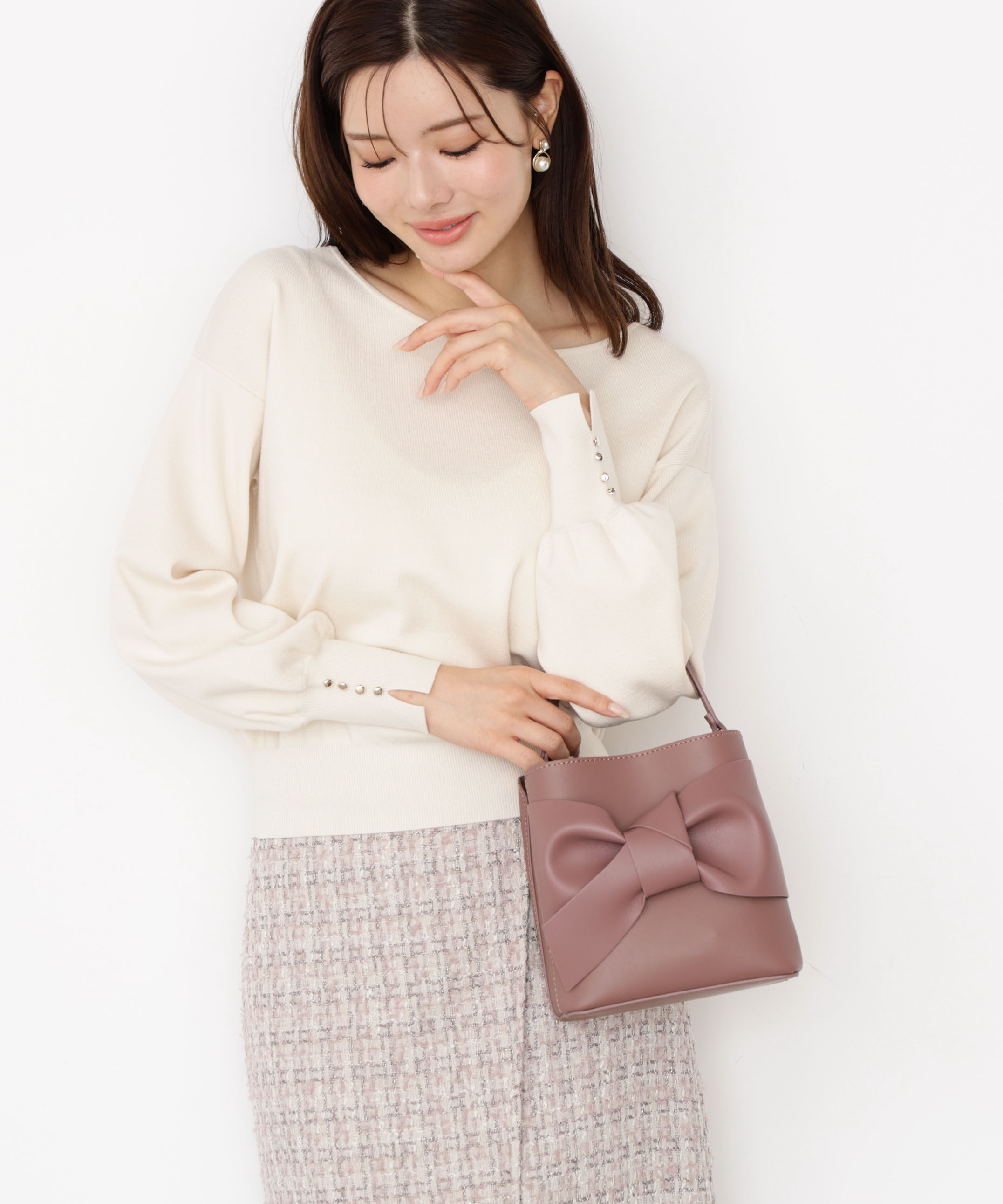 PROPORTION BODY DRESSING「＜ハンドウォッシャブル＞ハートカット総針ニット 25AW」|ニット・セーター|